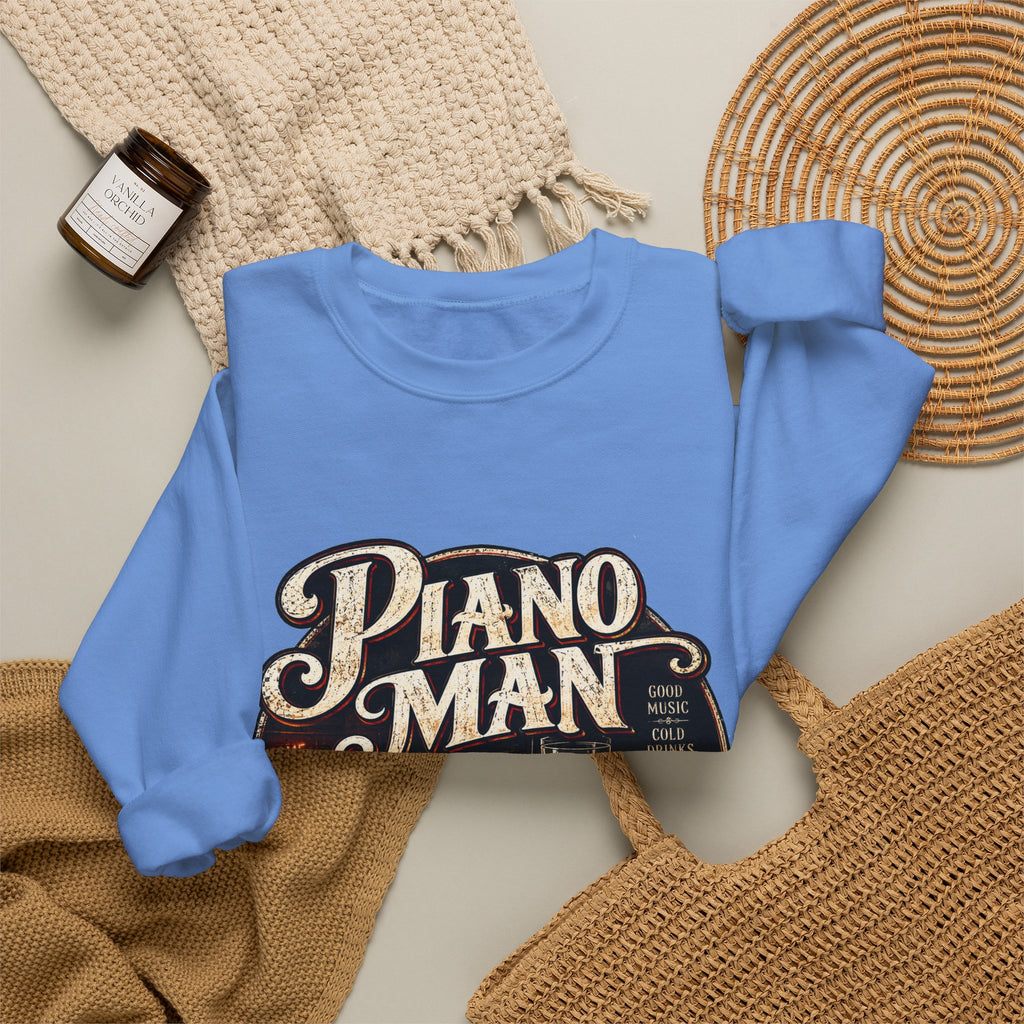 Piano Man Retro Bar - Crewneck Sweatshirt