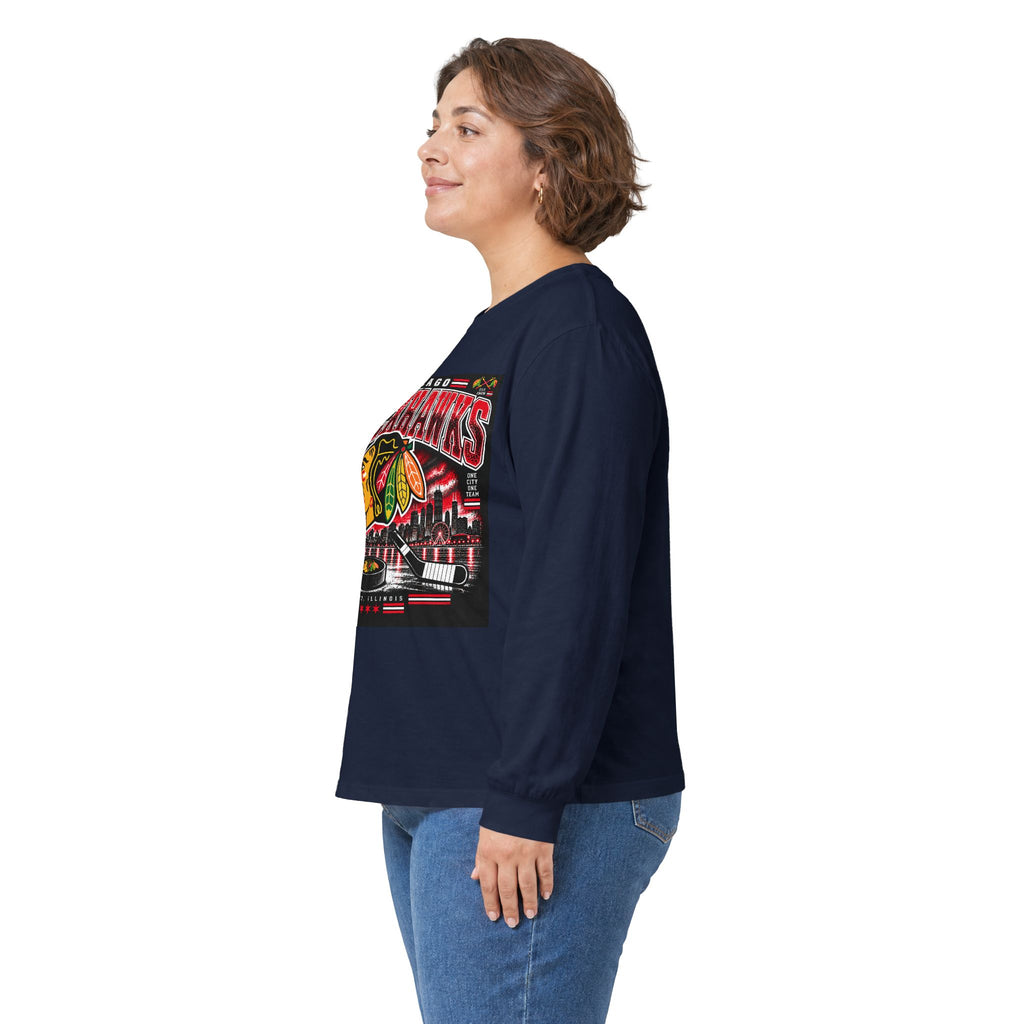 Chicago Blackhawks Heritage - Unisex Ultra Cotton Long Sleeve Tee