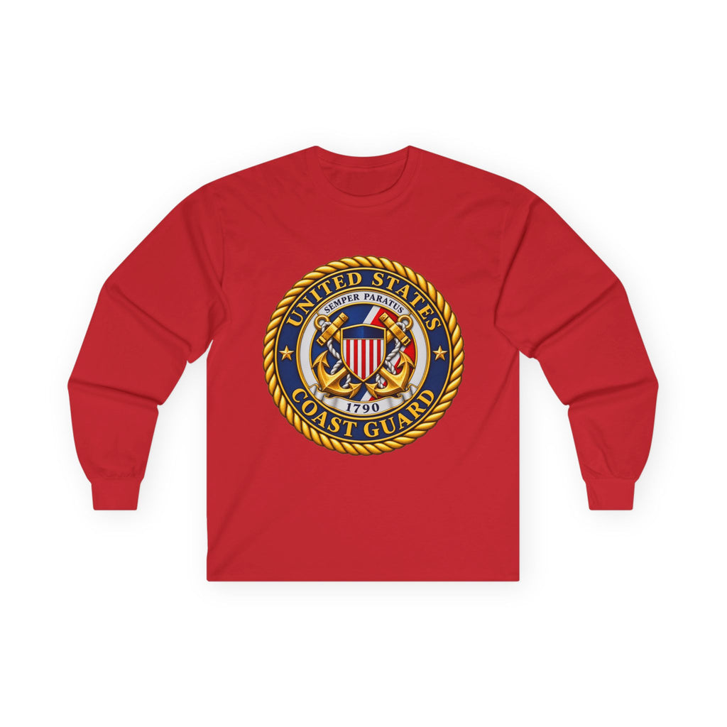 U.S. Coast Guard Emblem - Unisex Ultra Cotton Long Sleeve Tee