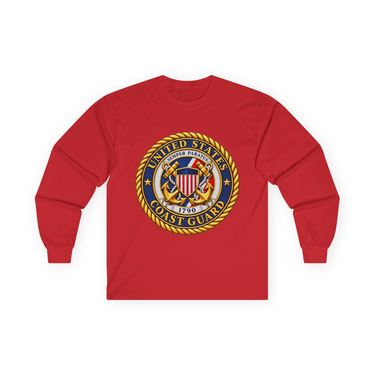 U.S. Coast Guard Emblem - Unisex Ultra Cotton Long Sleeve Tee