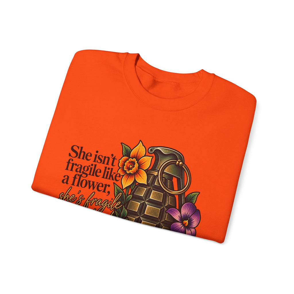 Fragile Like a Bomb - Floral Grenade - Crewneck Sweatshirt