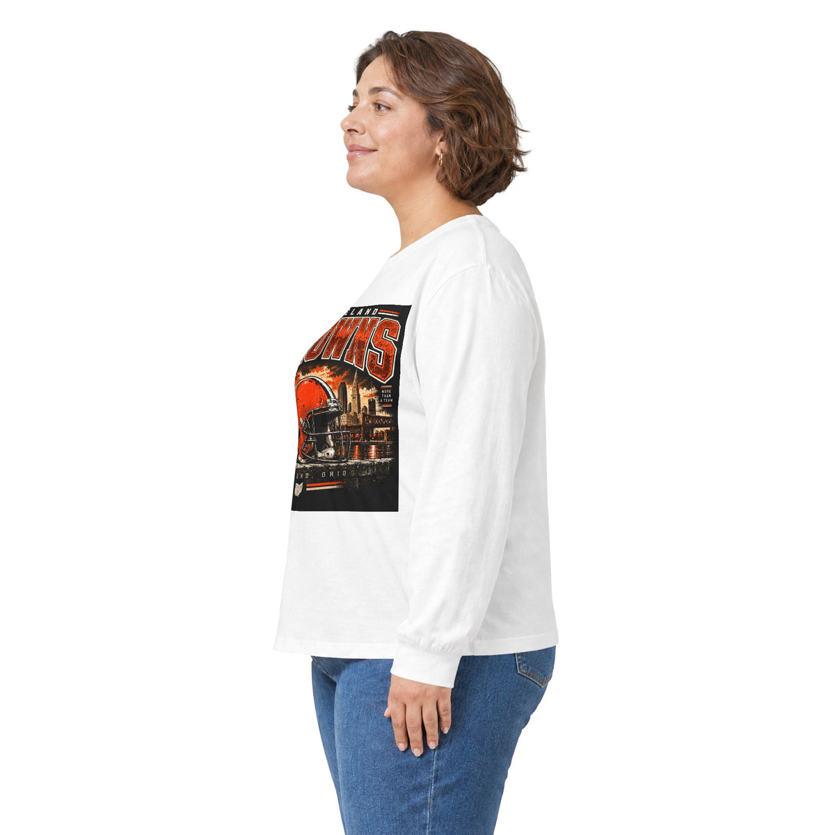 Cleveland Browns Skyline - Unisex Ultra Cotton Long Sleeve Tee