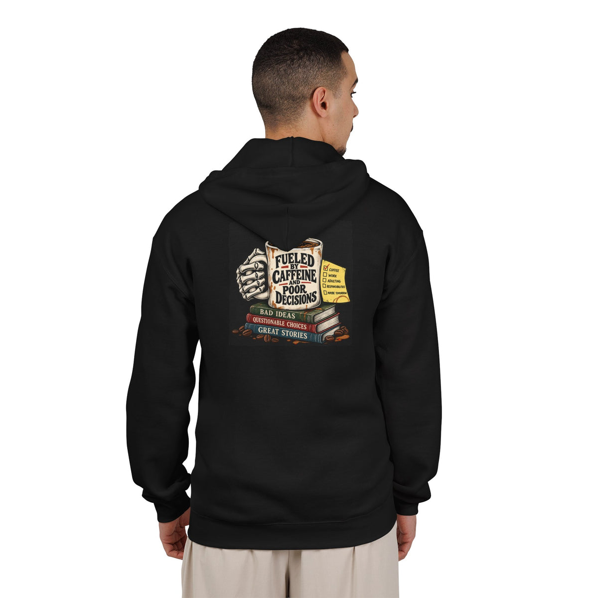 Fueled by Caffeine - Full-Zip Hooded Sweatshirt