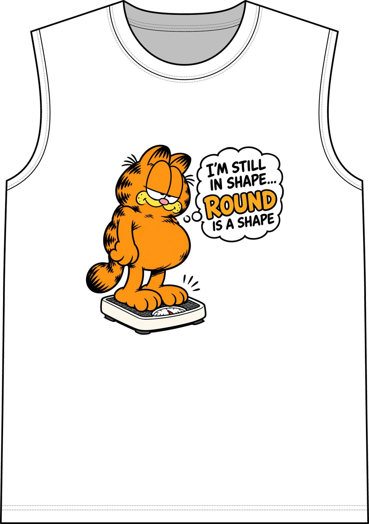 Round Shape Garfield - Classic Tank