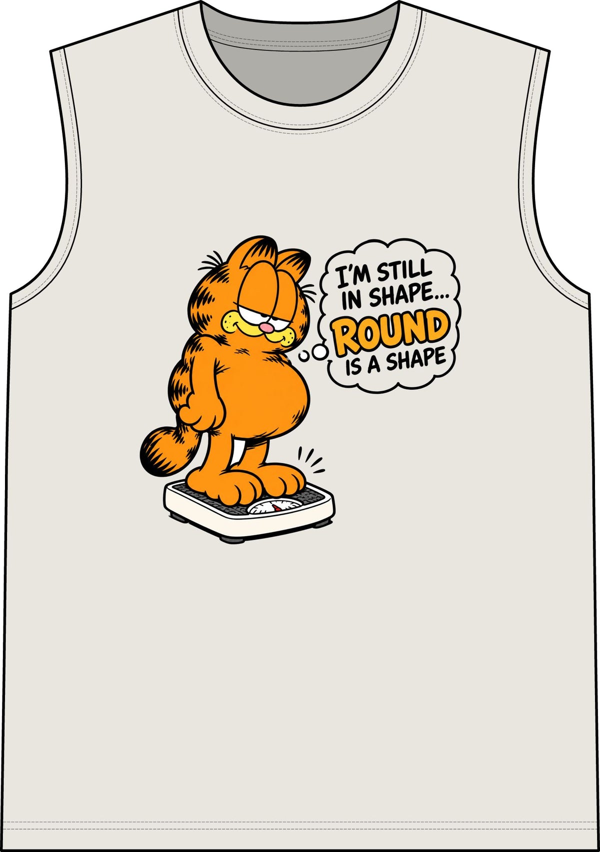 Round Shape Garfield - Classic Tank