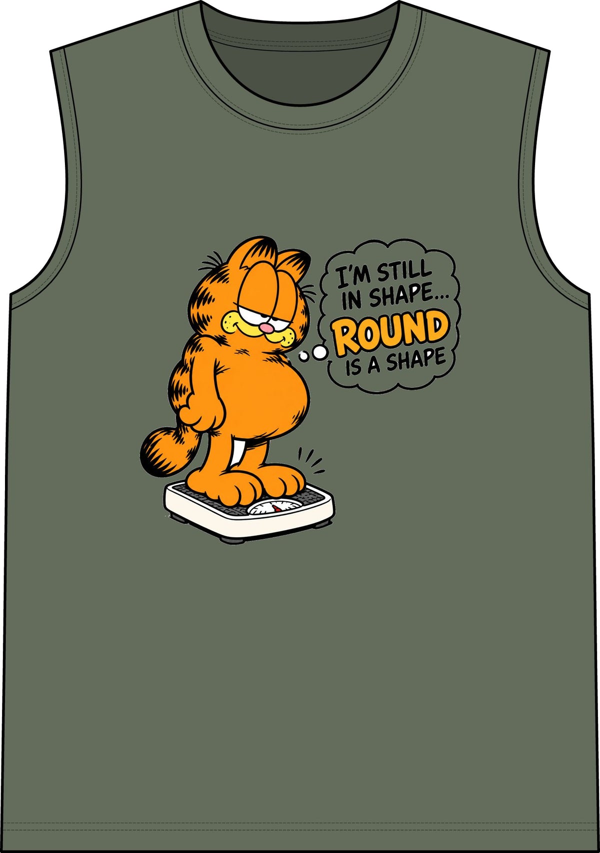 Round Shape Garfield - Classic Tank