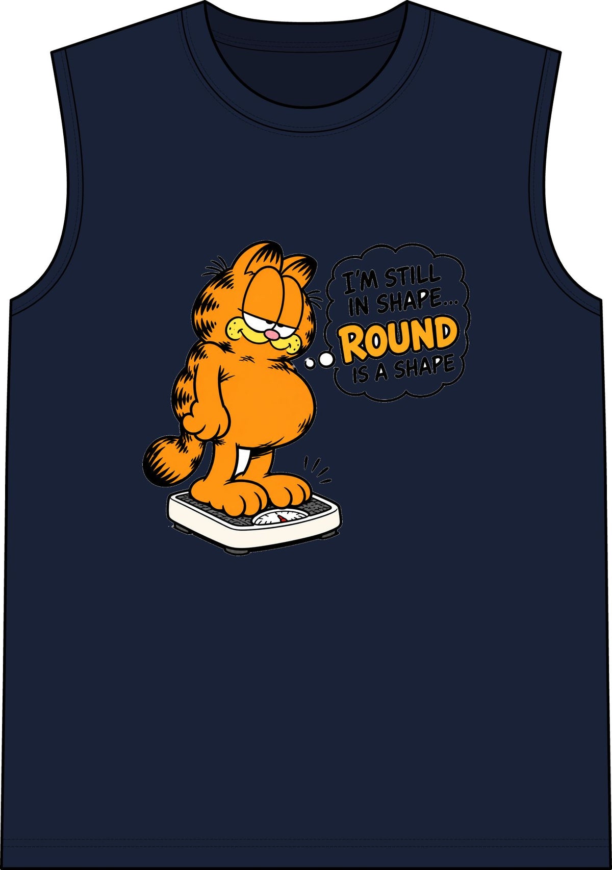 Round Shape Garfield - Classic Tank