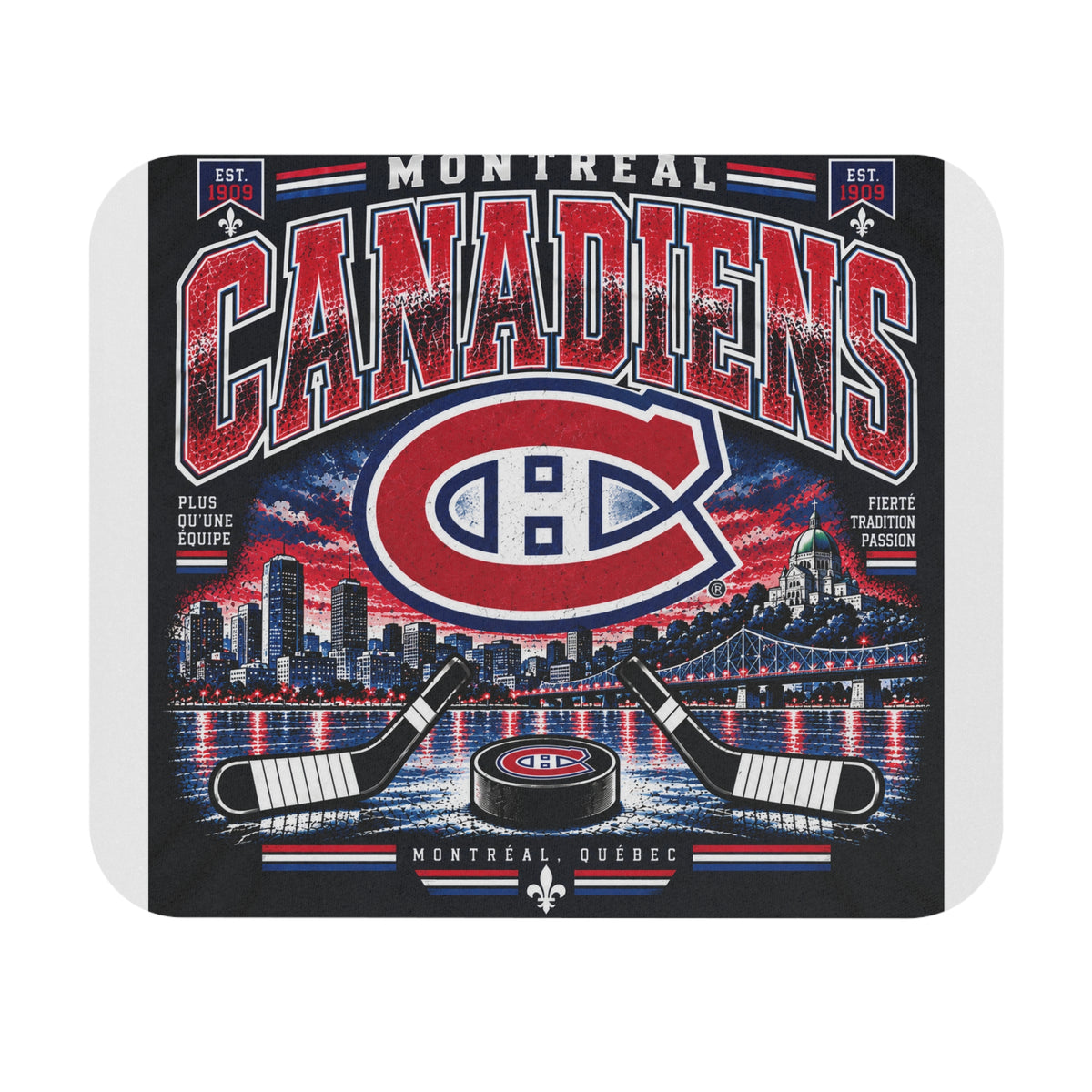 Montreal Canadiens Skyline - Mouse Pad
