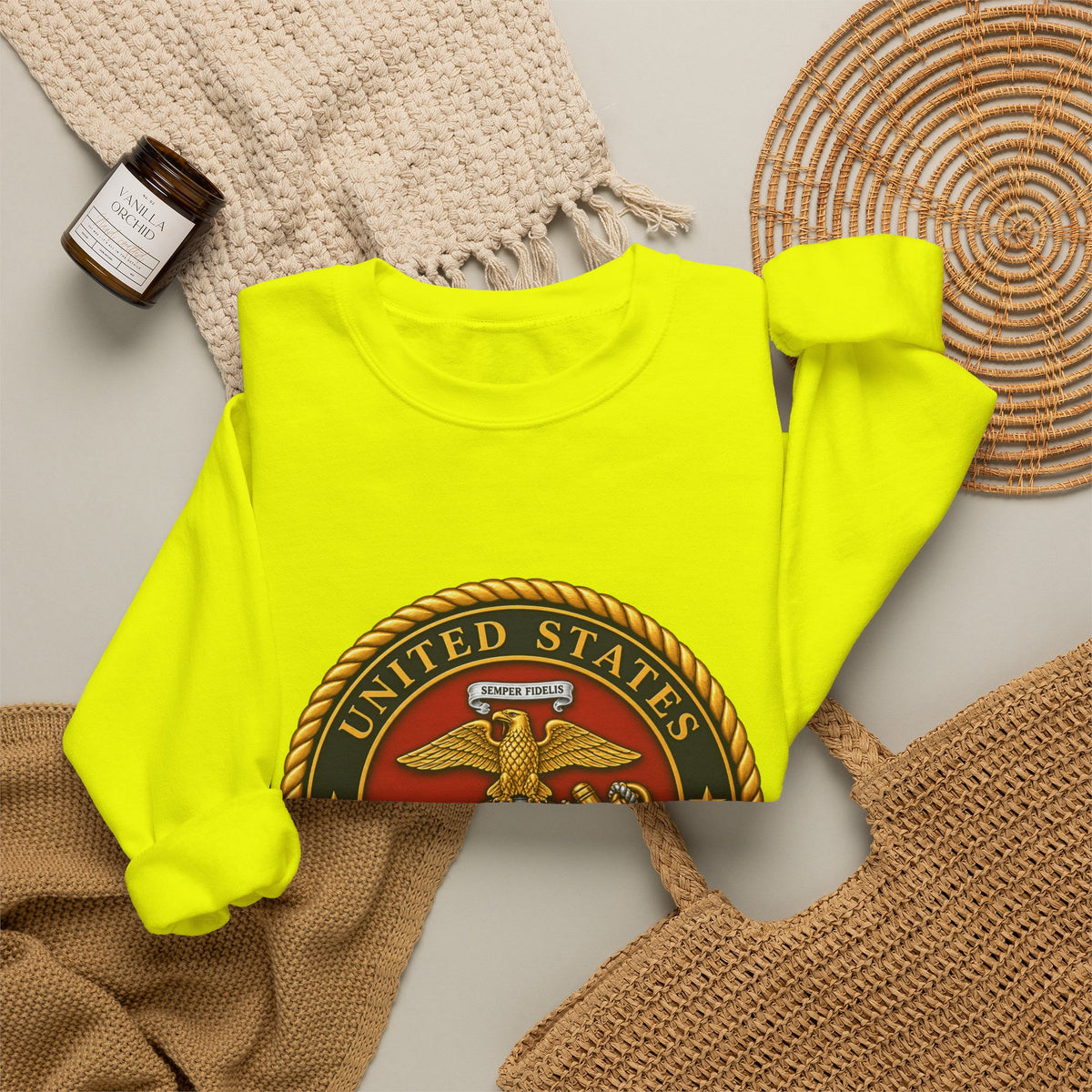 U.S. Marine Corps Emblem - Crewneck Sweatshirt