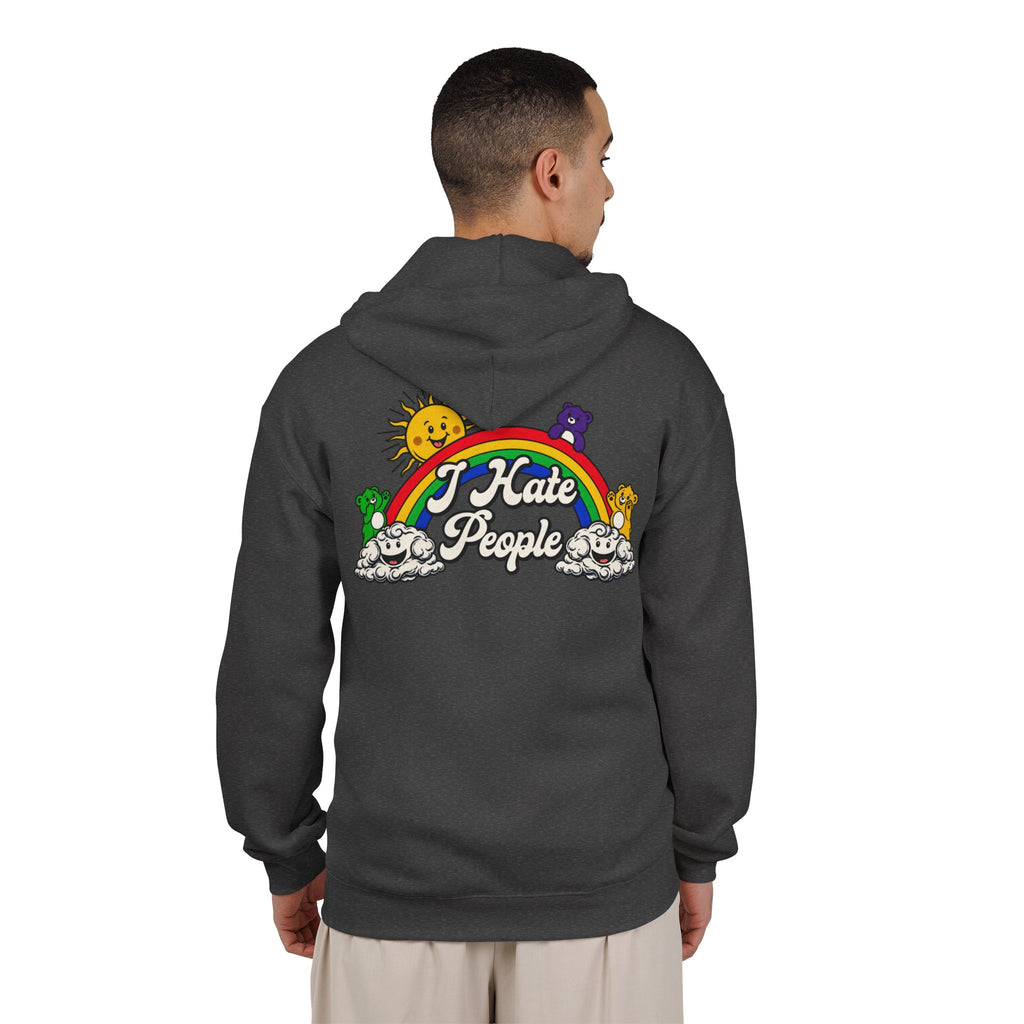 Hate People - Full-Zip Hooded Sweatshirt