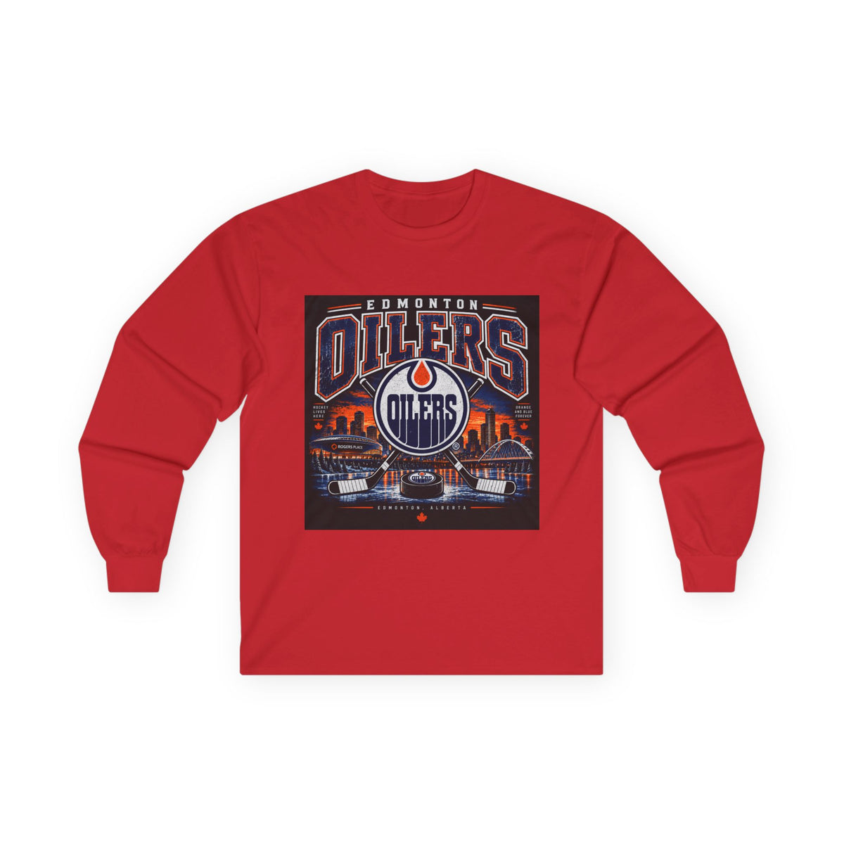 Edmonton Oilers Hockey Pride - Unisex Ultra Cotton Long Sleeve Tee