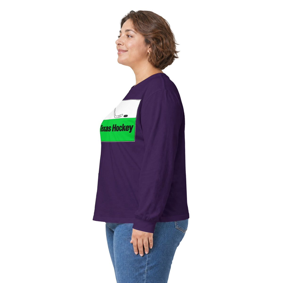 Texas Hockey Flag - Unisex Ultra Cotton Long Sleeve Tee