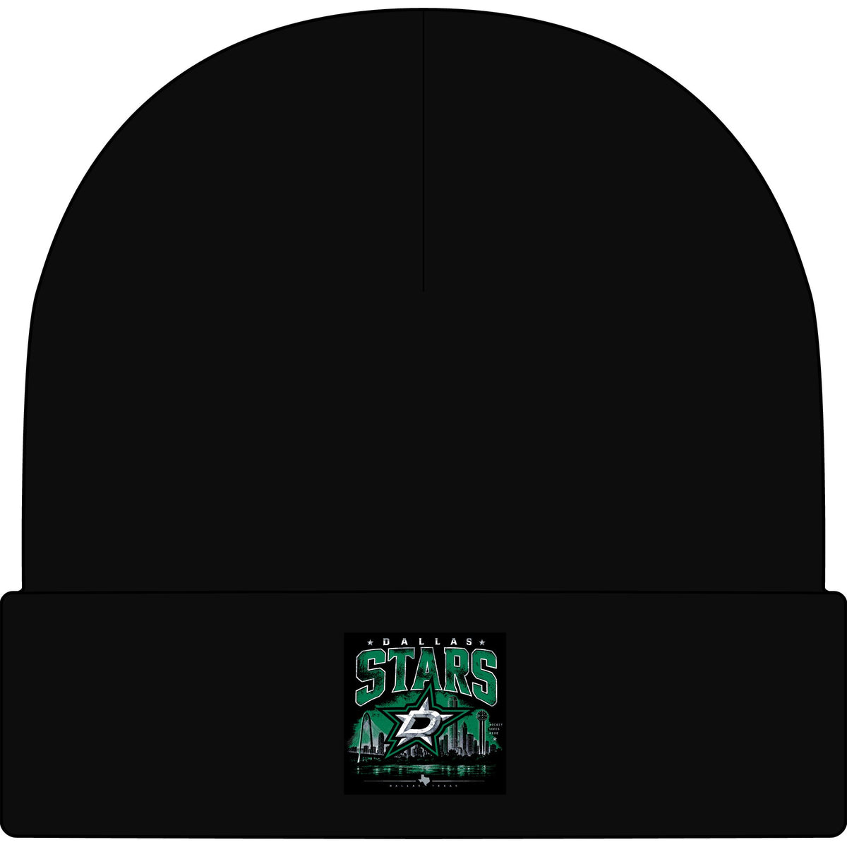 Dallas Stars Skyline Tee - AS Colour 1107 Cuff Beanie