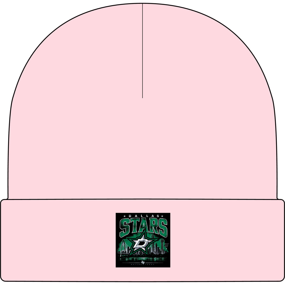 Dallas Stars Skyline Tee - AS Colour 1107 Cuff Beanie