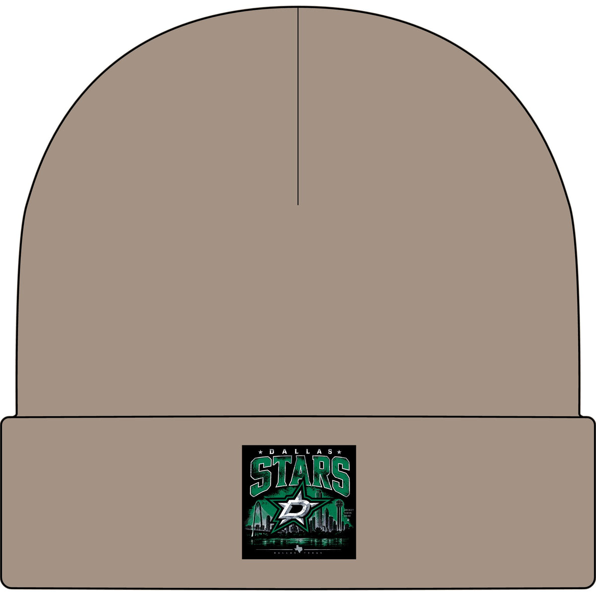 Dallas Stars Skyline Tee - AS Colour 1107 Cuff Beanie