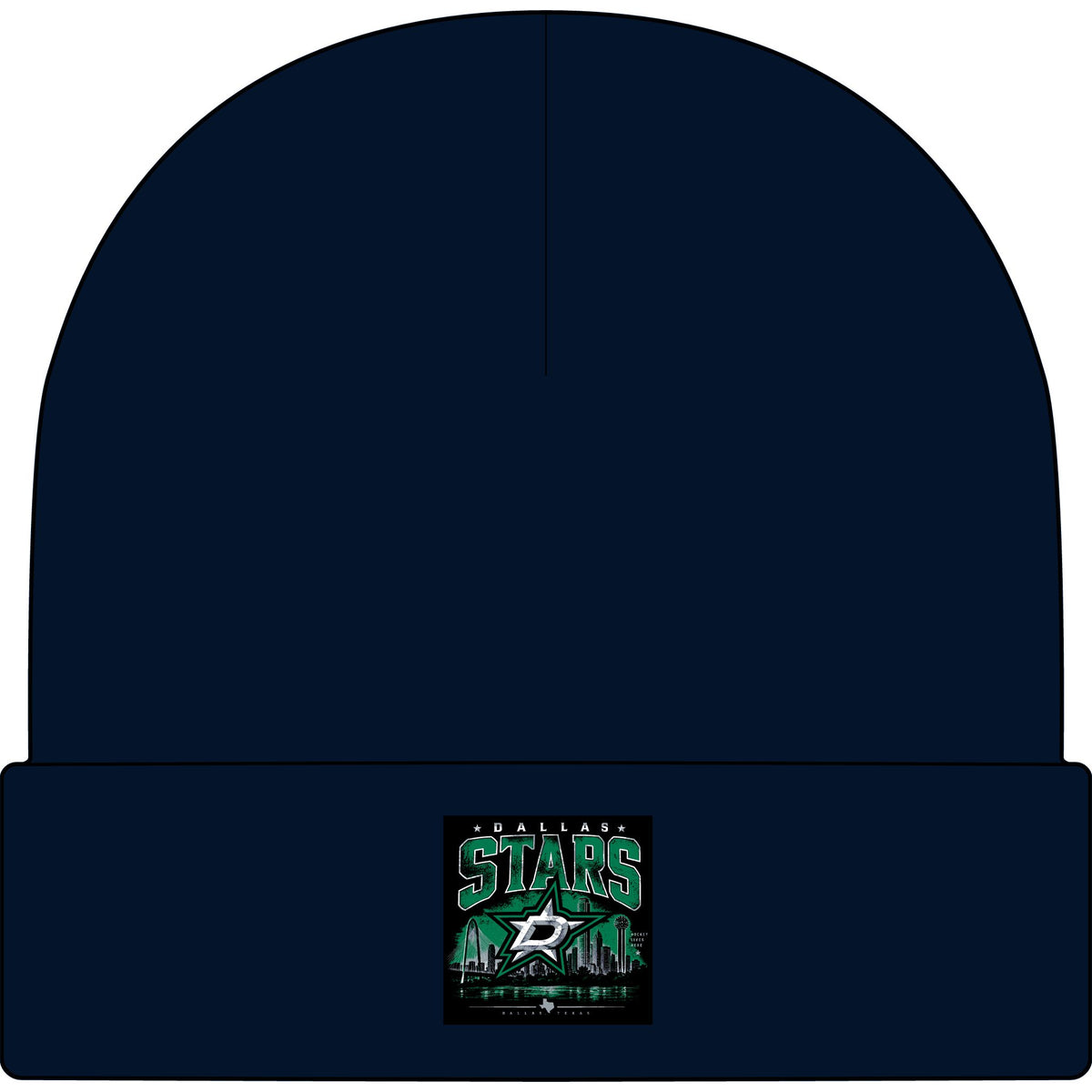 Dallas Stars Skyline Tee - AS Colour 1107 Cuff Beanie
