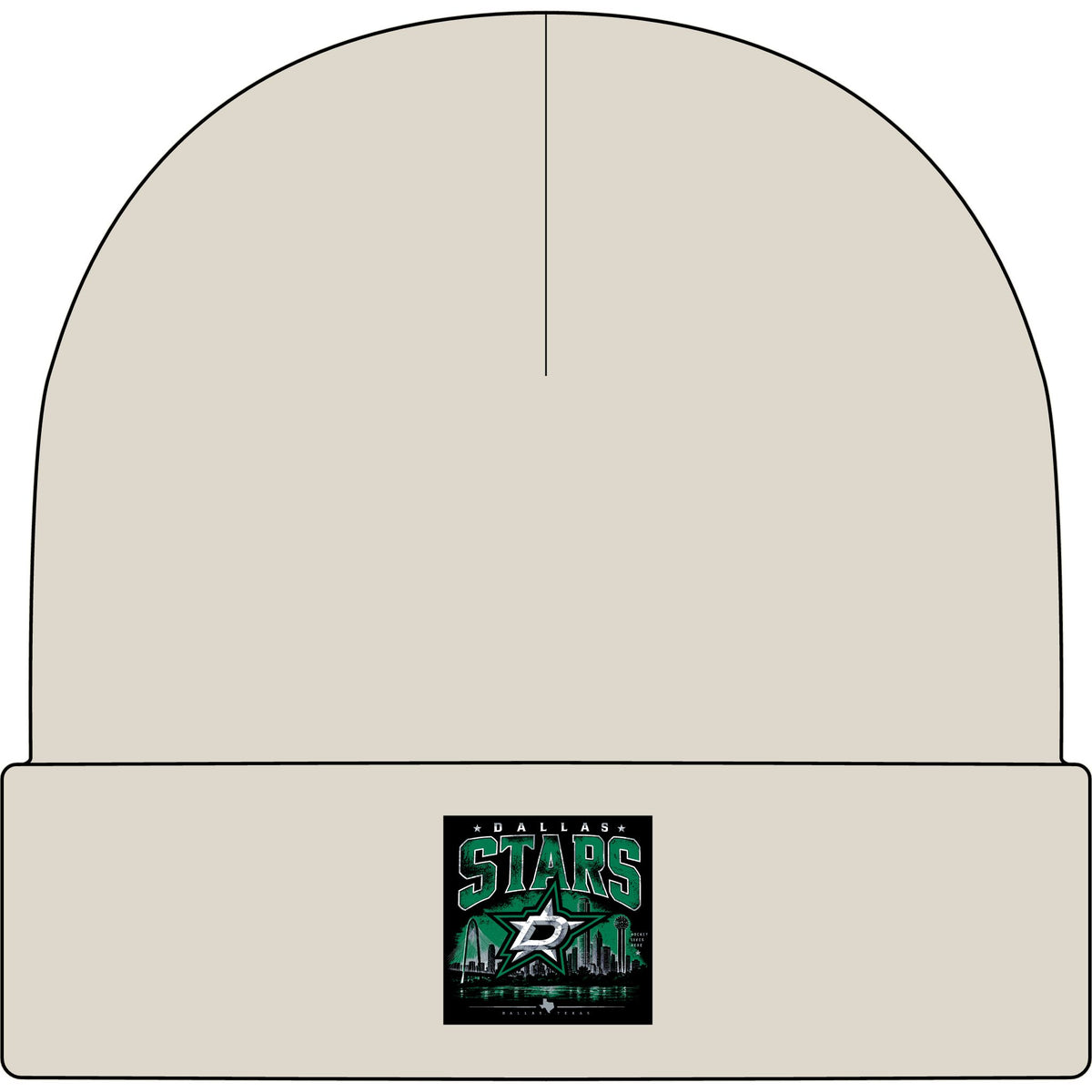 Dallas Stars Skyline Tee - AS Colour 1107 Cuff Beanie