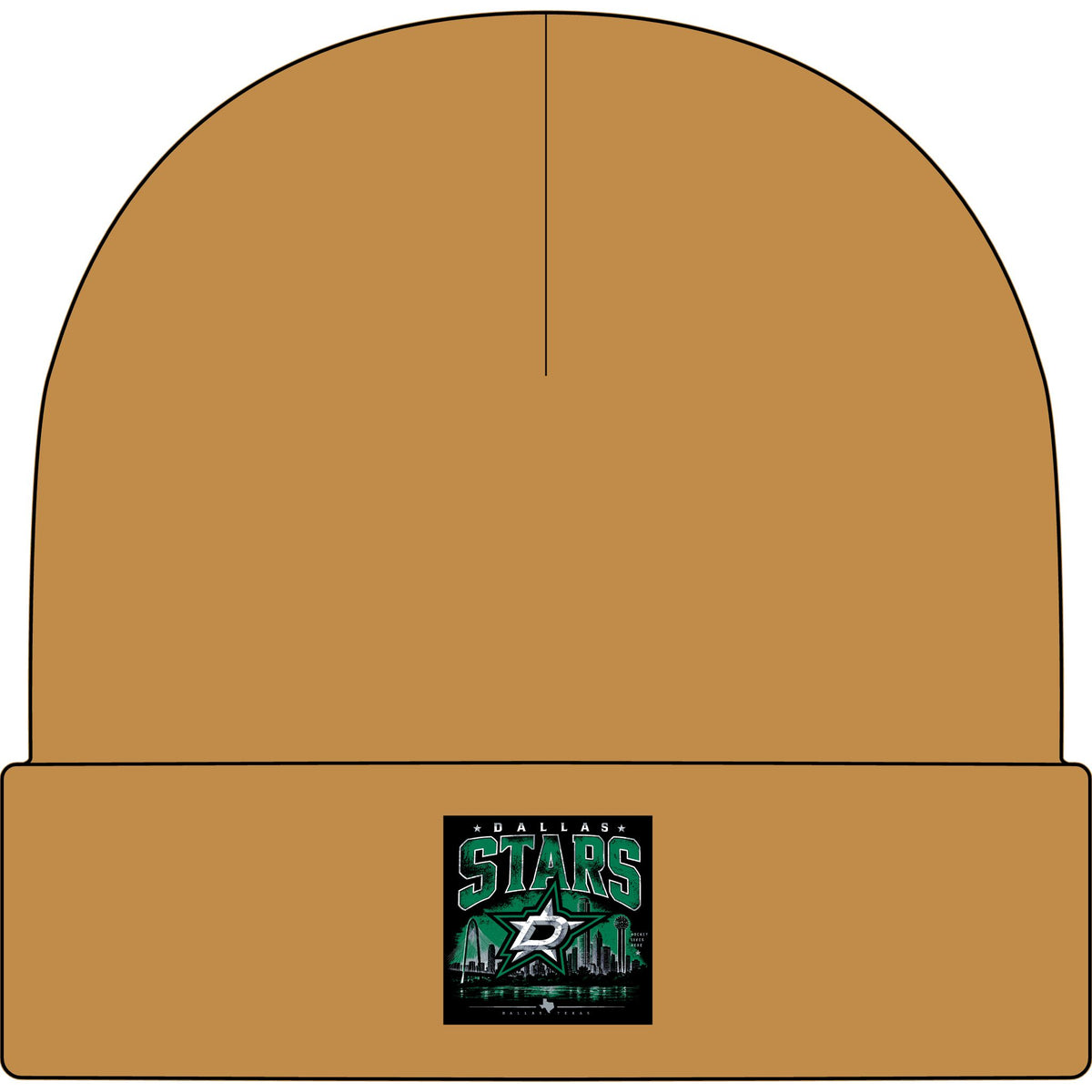 Dallas Stars Skyline Tee - AS Colour 1107 Cuff Beanie