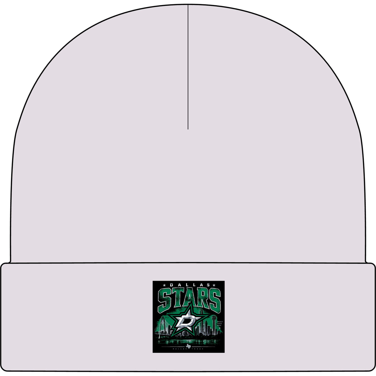 Dallas Stars Skyline Tee - AS Colour 1107 Cuff Beanie