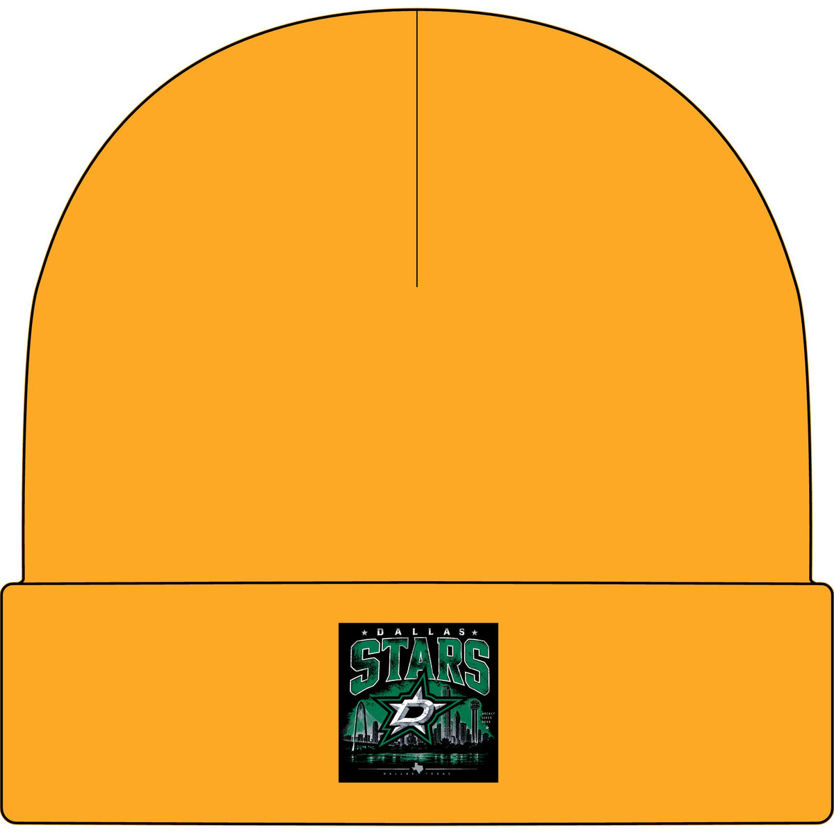 Dallas Stars Skyline Tee - AS Colour 1107 Cuff Beanie