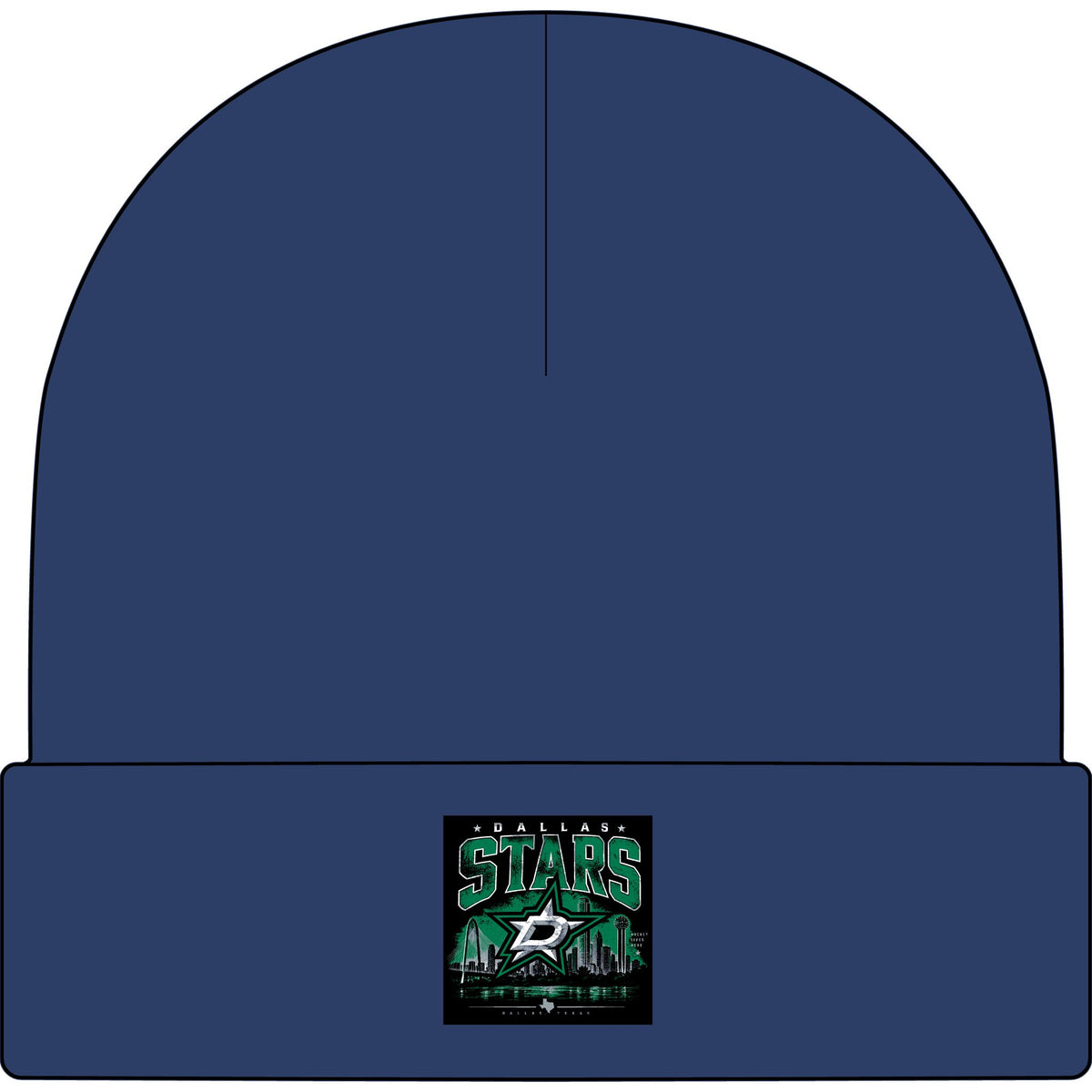 Dallas Stars Skyline Tee - AS Colour 1107 Cuff Beanie