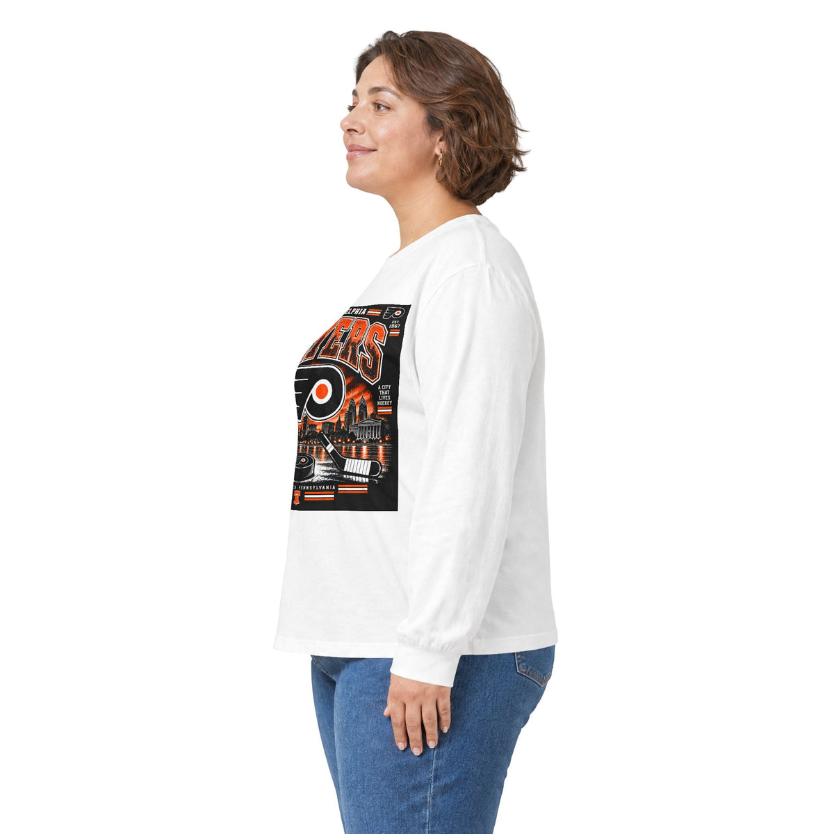 Philadelphia Flyers Urban Hockey - Unisex Ultra Cotton Long Sleeve Tee
