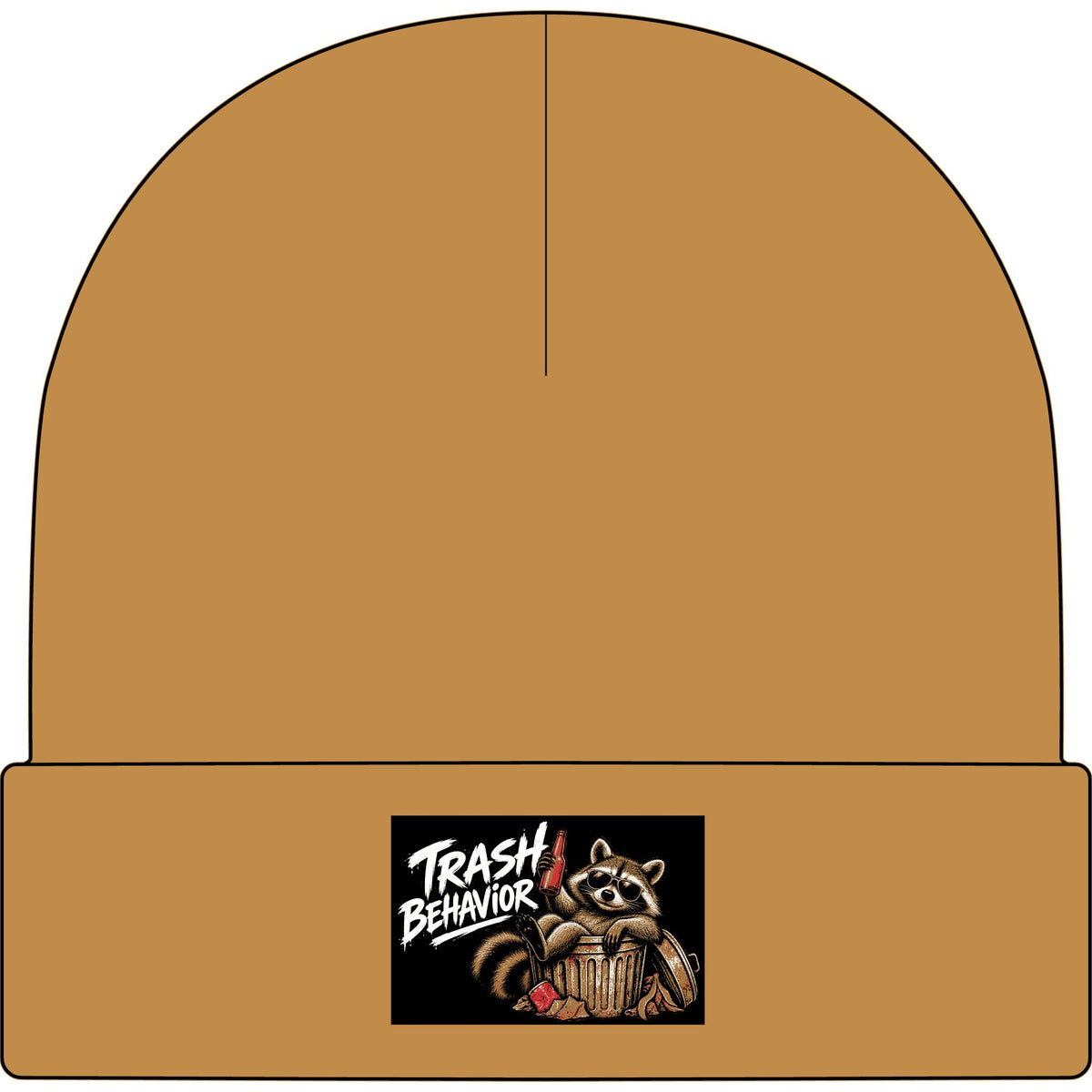 Trash Panda Breakout - AS Colour 1107 Cuff Beanie