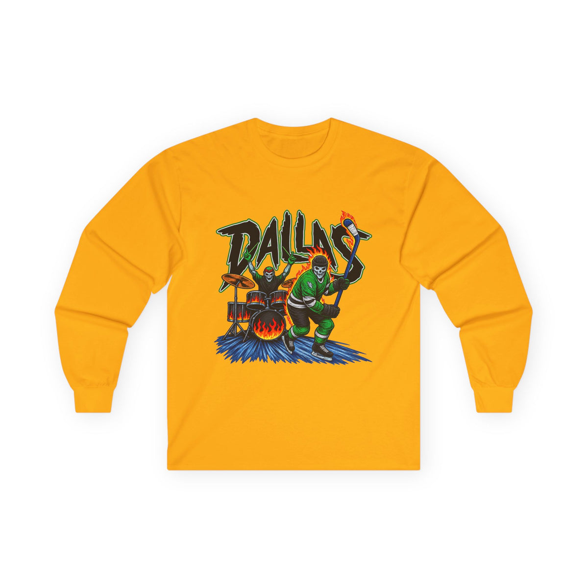 Dallas Stars Skeleton - Unisex Ultra Cotton Long Sleeve Tee
