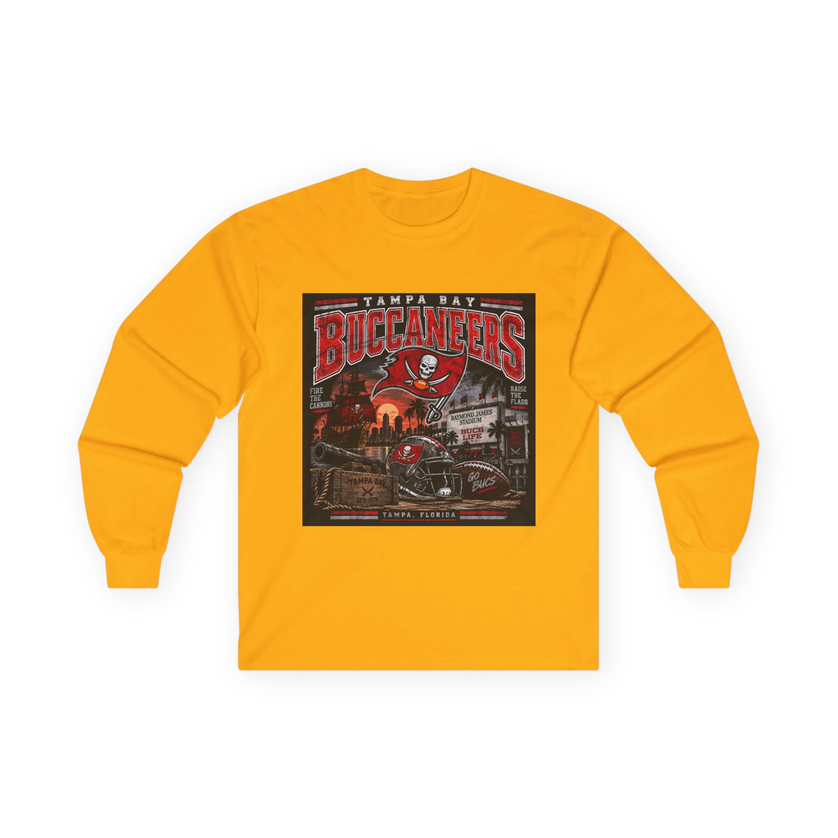 Tampa Bay Buccaneers Pirate Heritage - Unisex Ultra Cotton Long Sleeve Tee