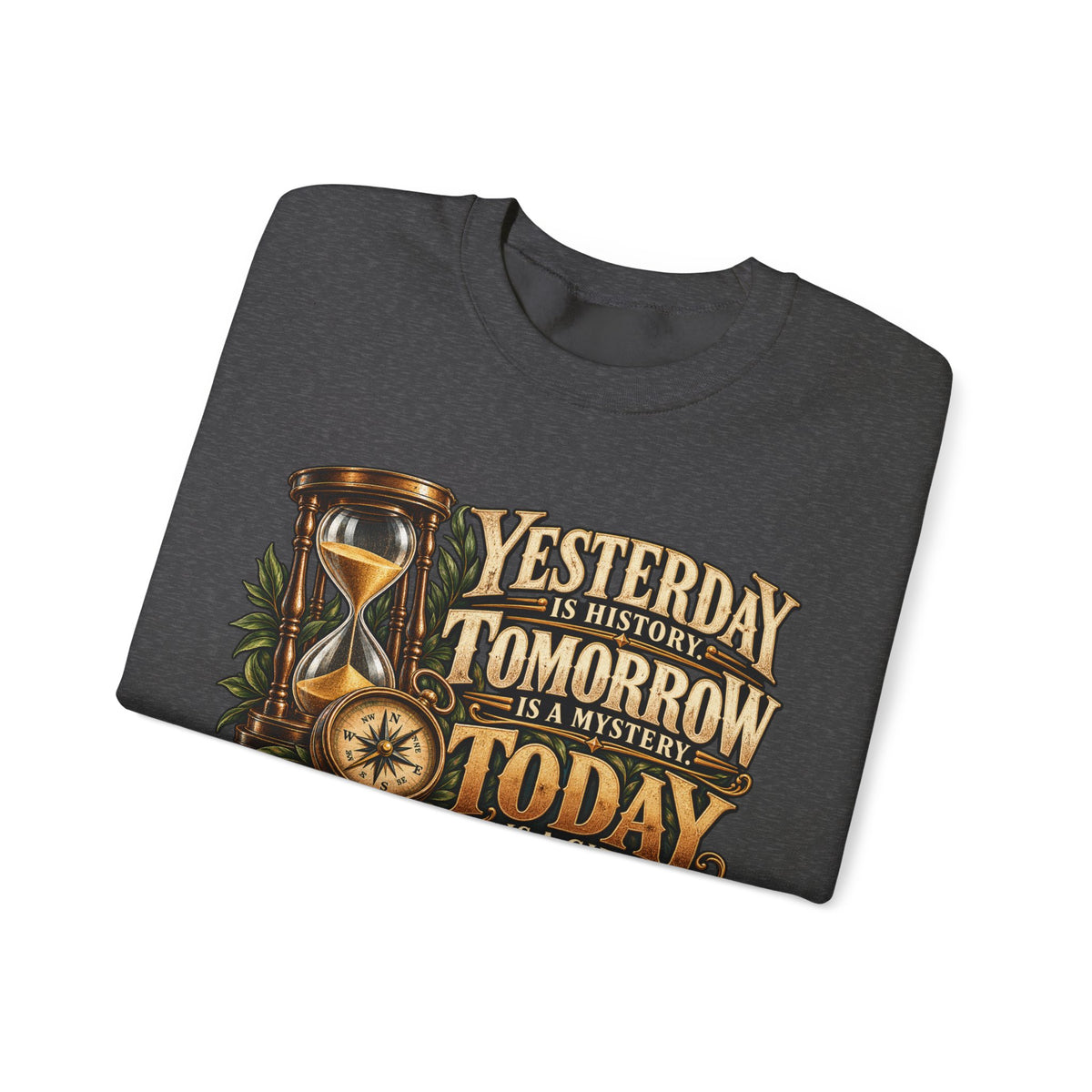 Yesterday Tomorrow Today - Transparent - Crewneck Sweatshirt