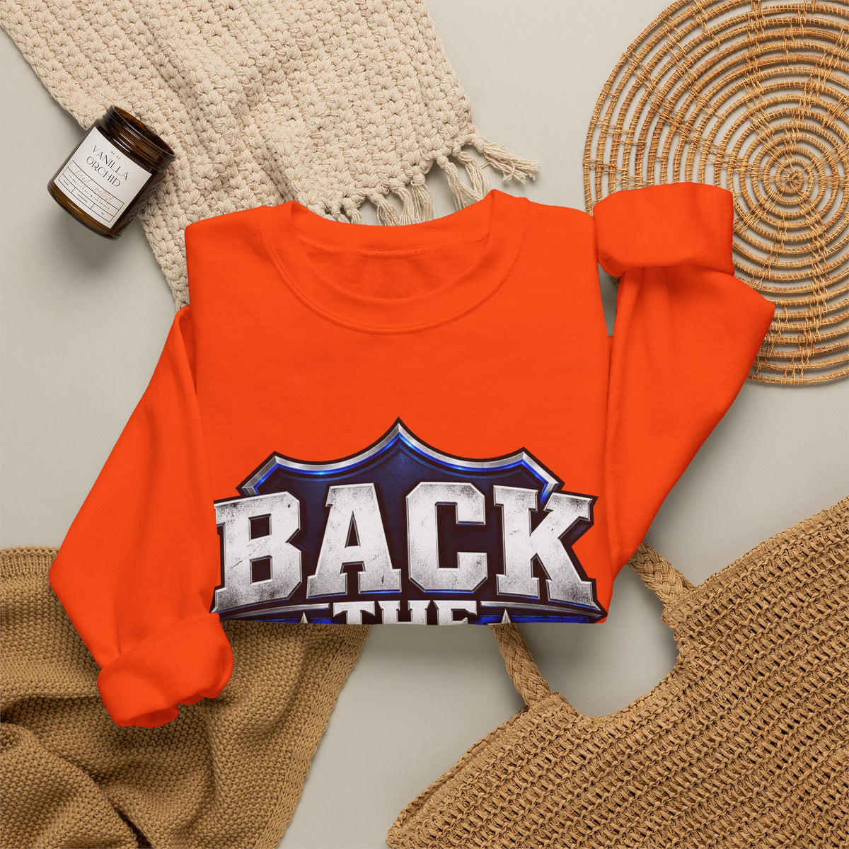 Back the Blue Shield - Crewneck Sweatshirt