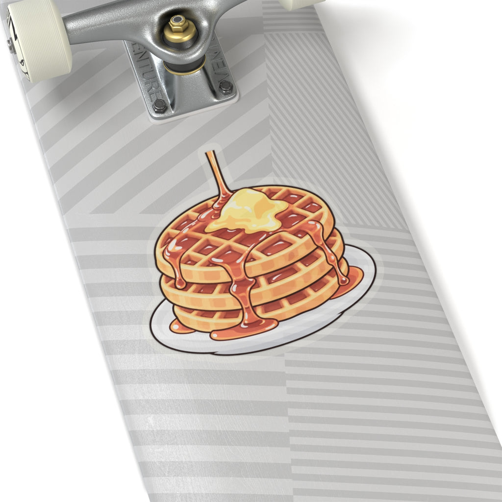 Cartoon Waffles - Kiss-Cut Sticker