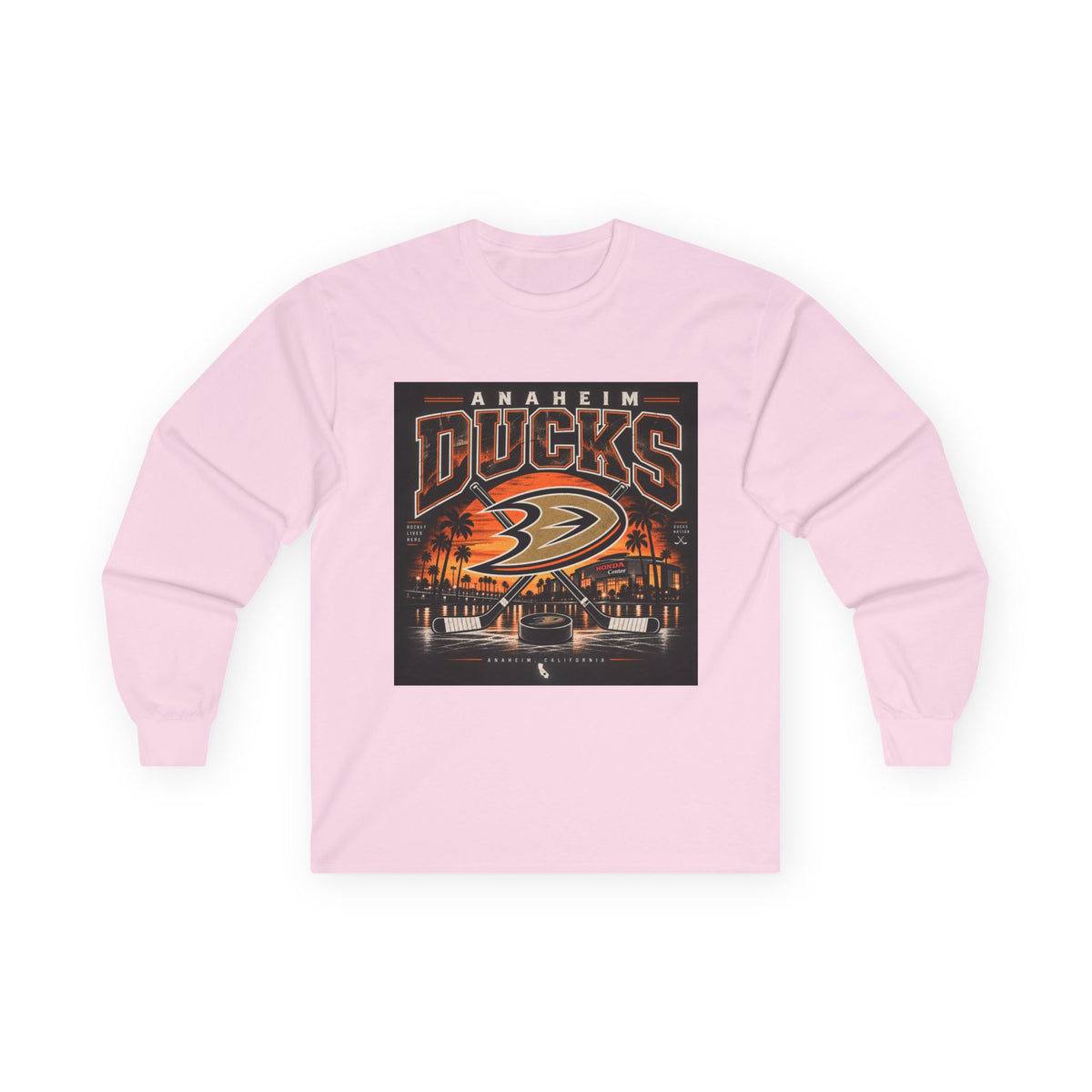 Anaheim Ducks Hockey Nights - Unisex Ultra Cotton Long Sleeve Tee
