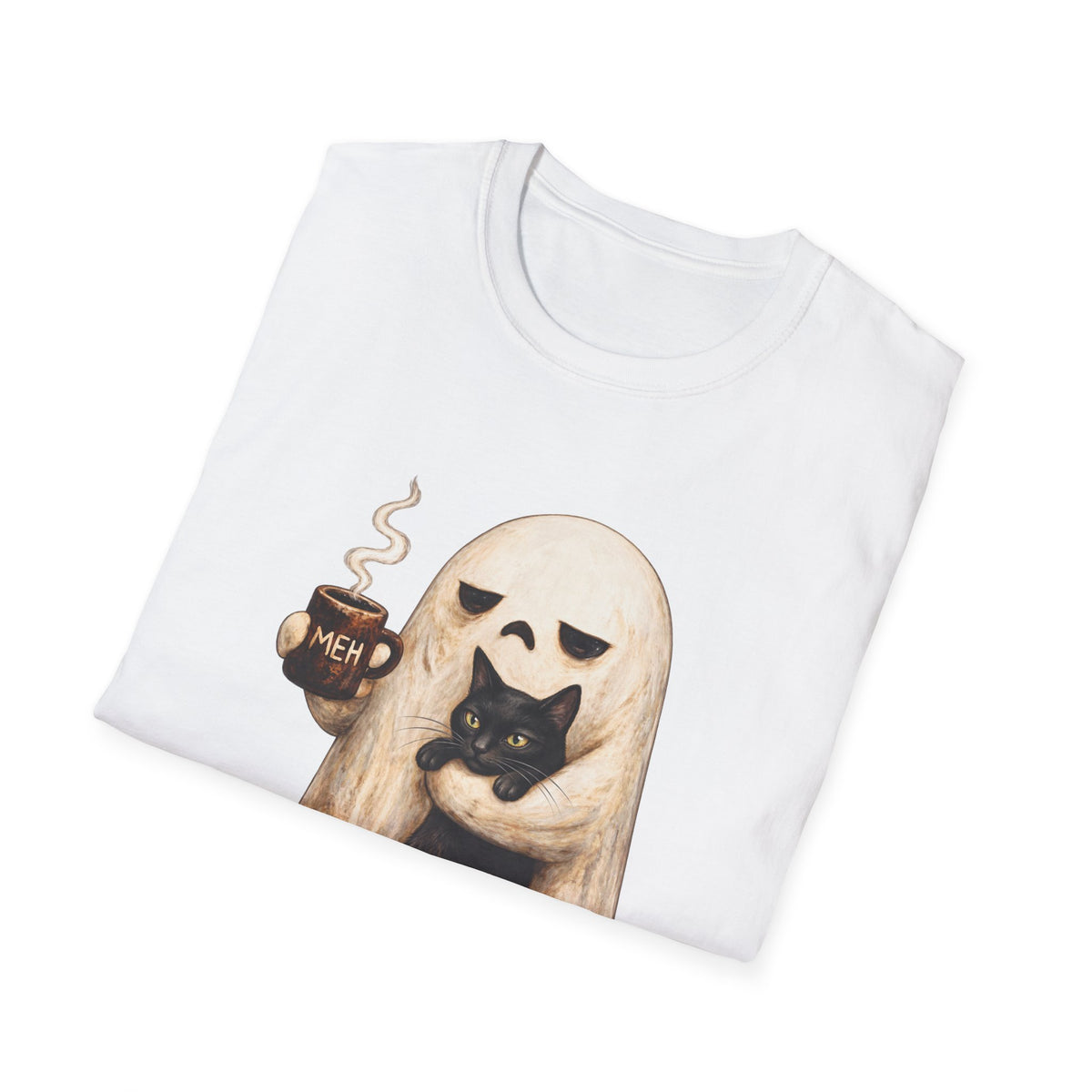 Meh Ghost and Black Cat - Classic Tee