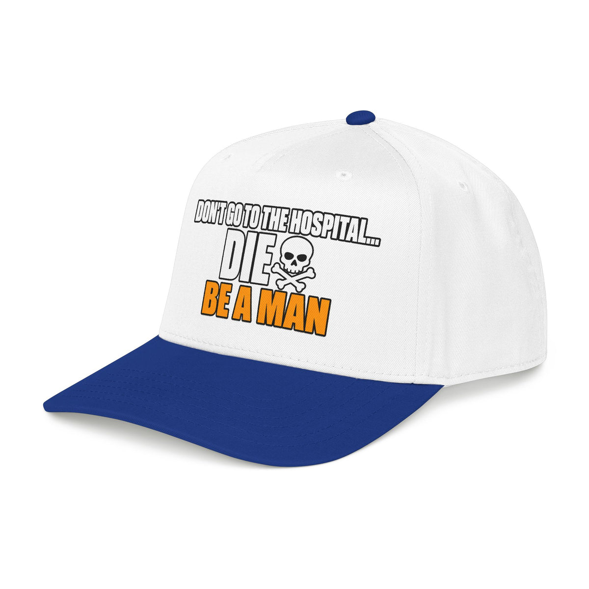 Dont Go to the Hospital - White Outlined - OTTO Baseball Hat