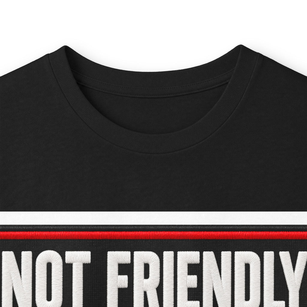 Not Friendly - Service Dog Patch - Unisex Ultra Cotton Long Sleeve Tee