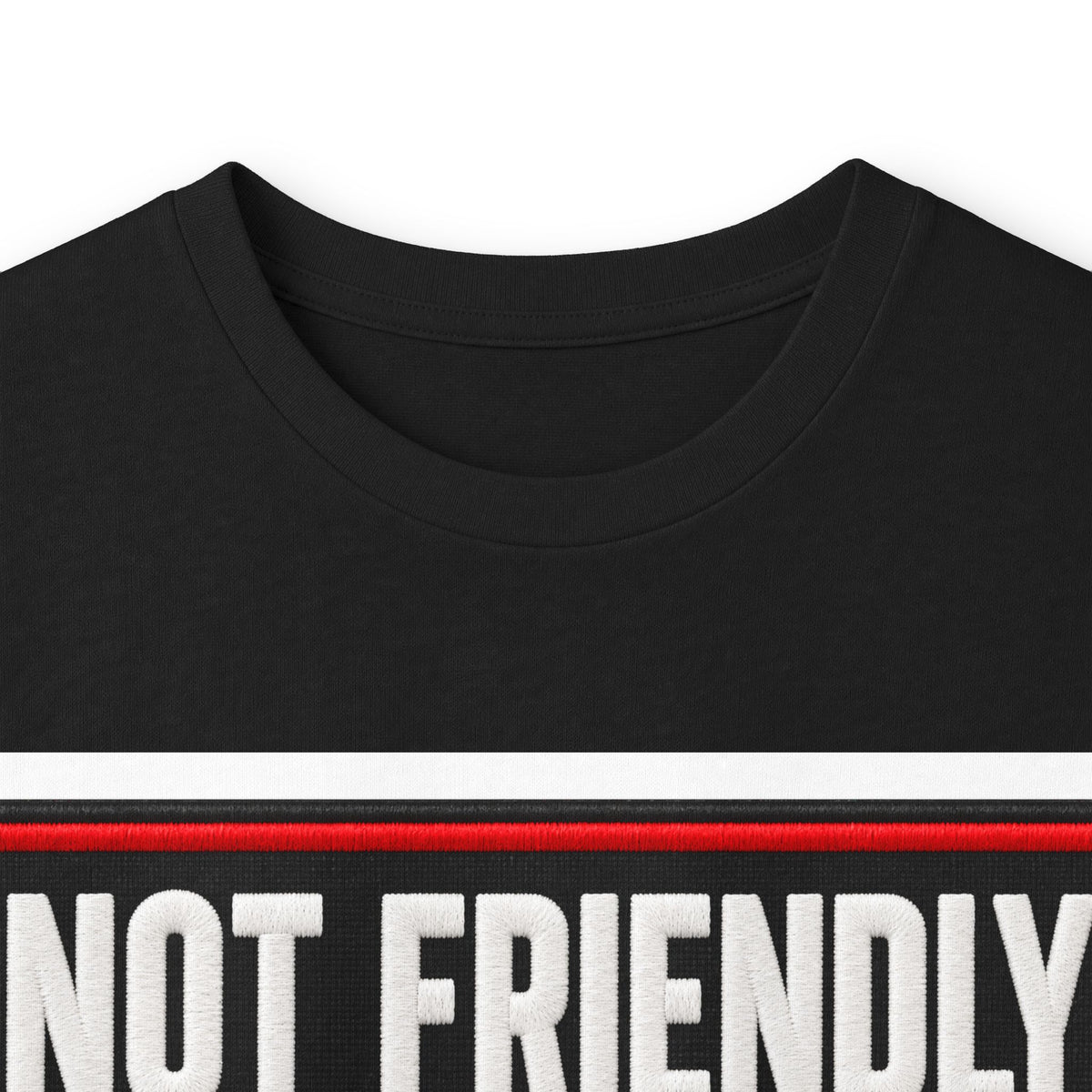 Not Friendly - Service Dog Patch - Unisex Ultra Cotton Long Sleeve Tee