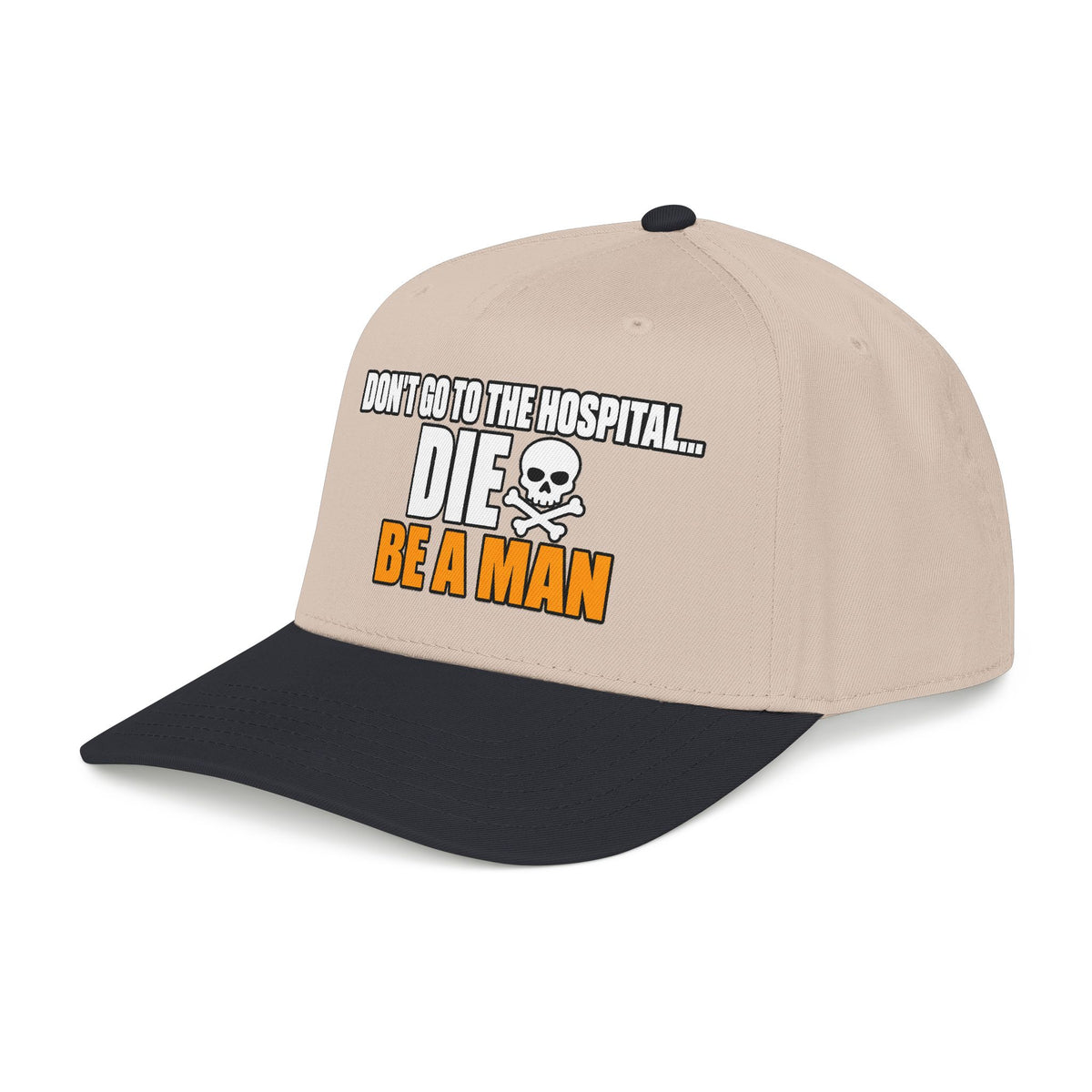 Dont Go to the Hospital - White Outlined - OTTO Baseball Hat