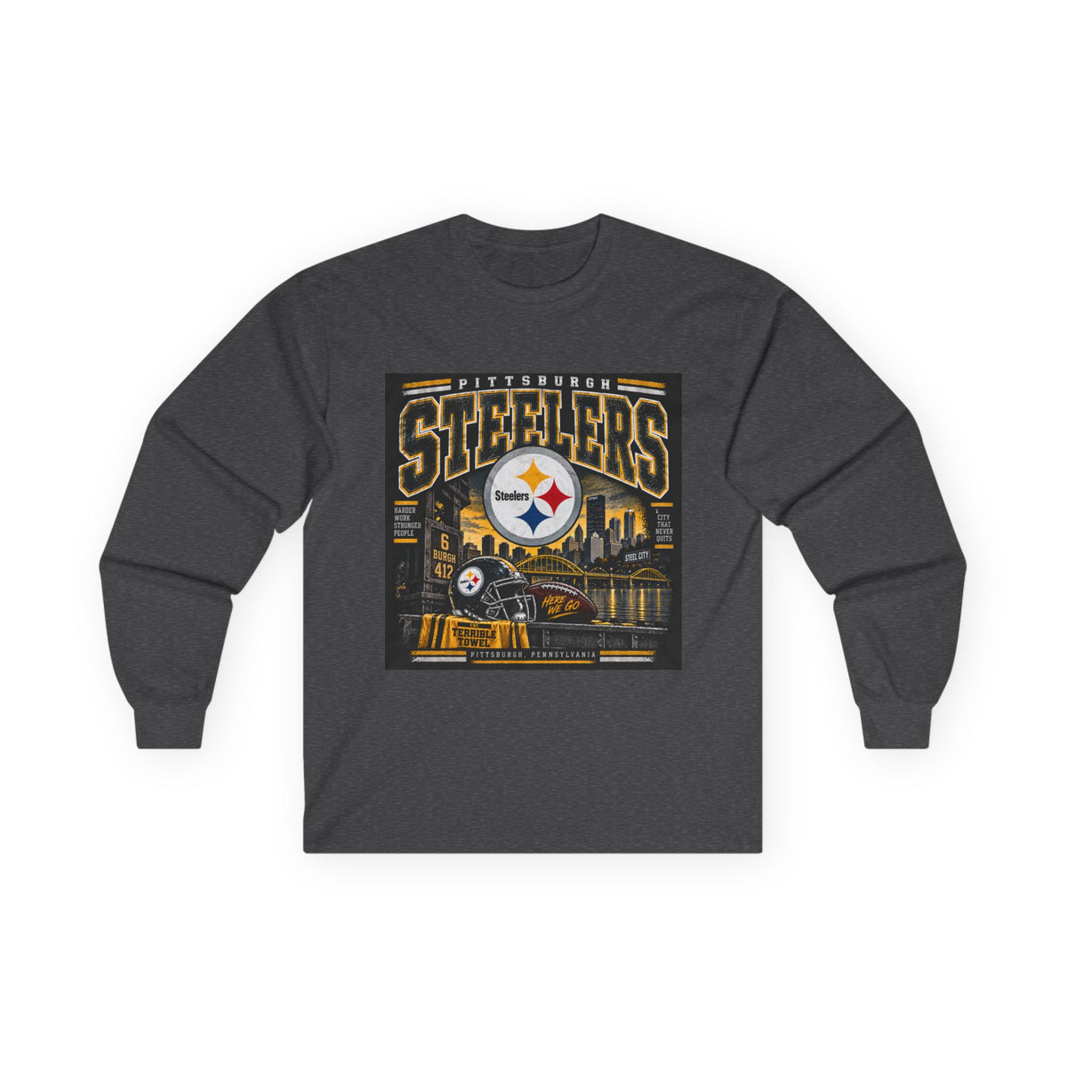 Pittsburgh Steelers Steel City Pride - Unisex Ultra Cotton Long Sleeve Tee