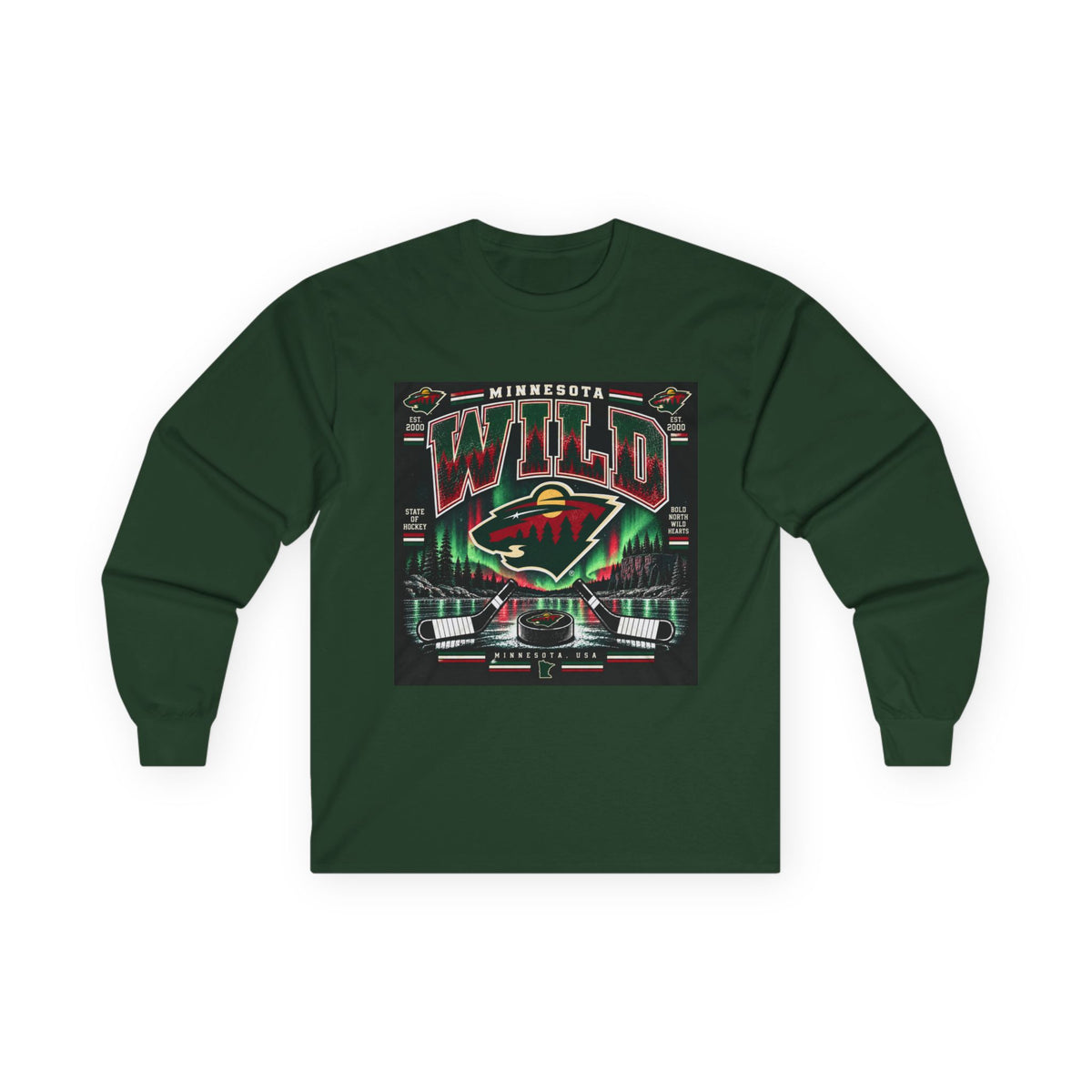 Wild North Hockey Tee - Unisex Ultra Cotton Long Sleeve Tee