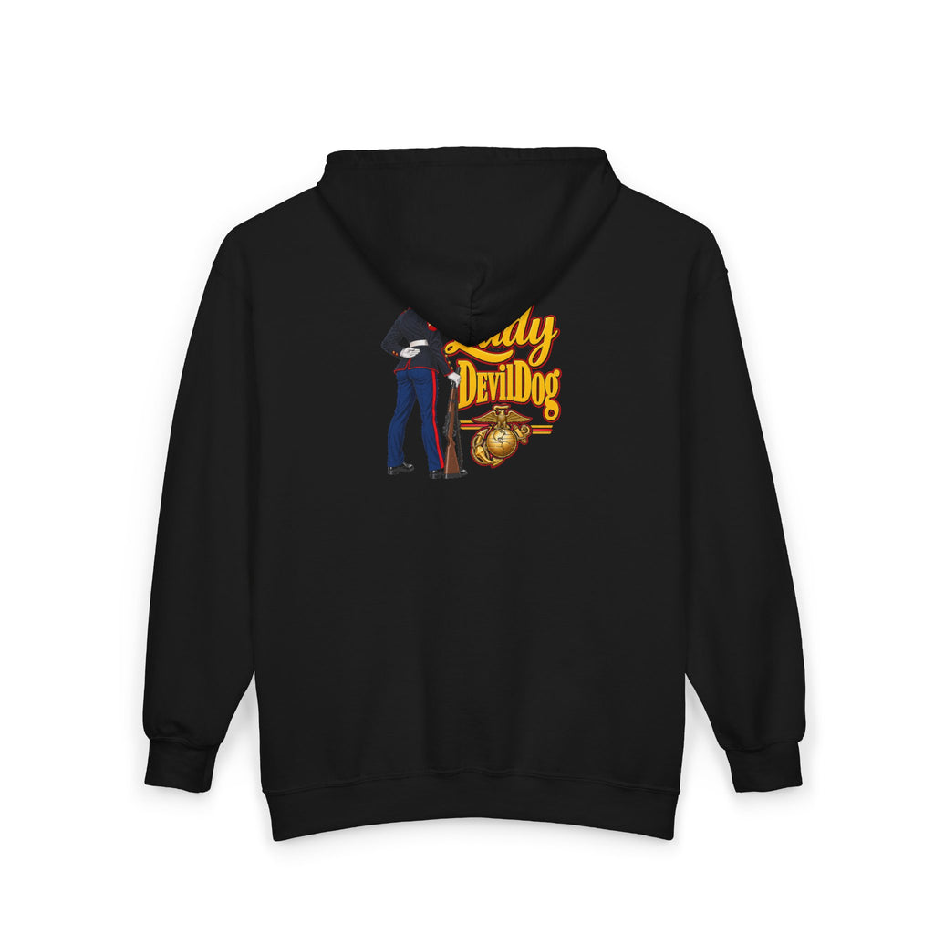 Lady Devil Dog - Full-Zip Hooded Sweatshirt