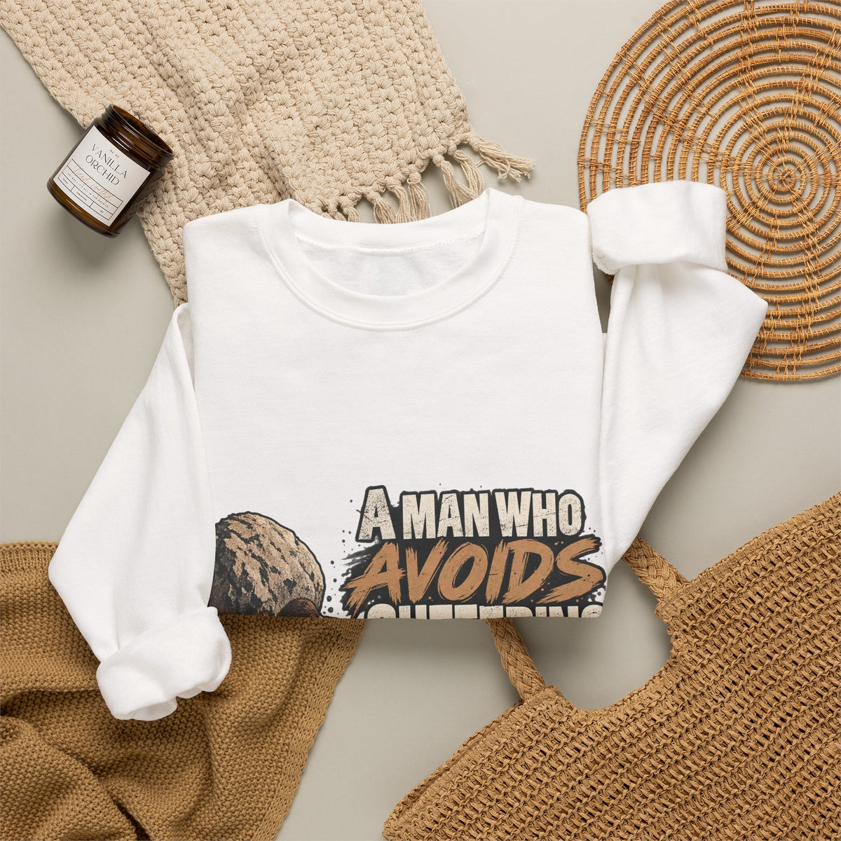 A Man Who Avoids Suffering - Crewneck Sweatshirt