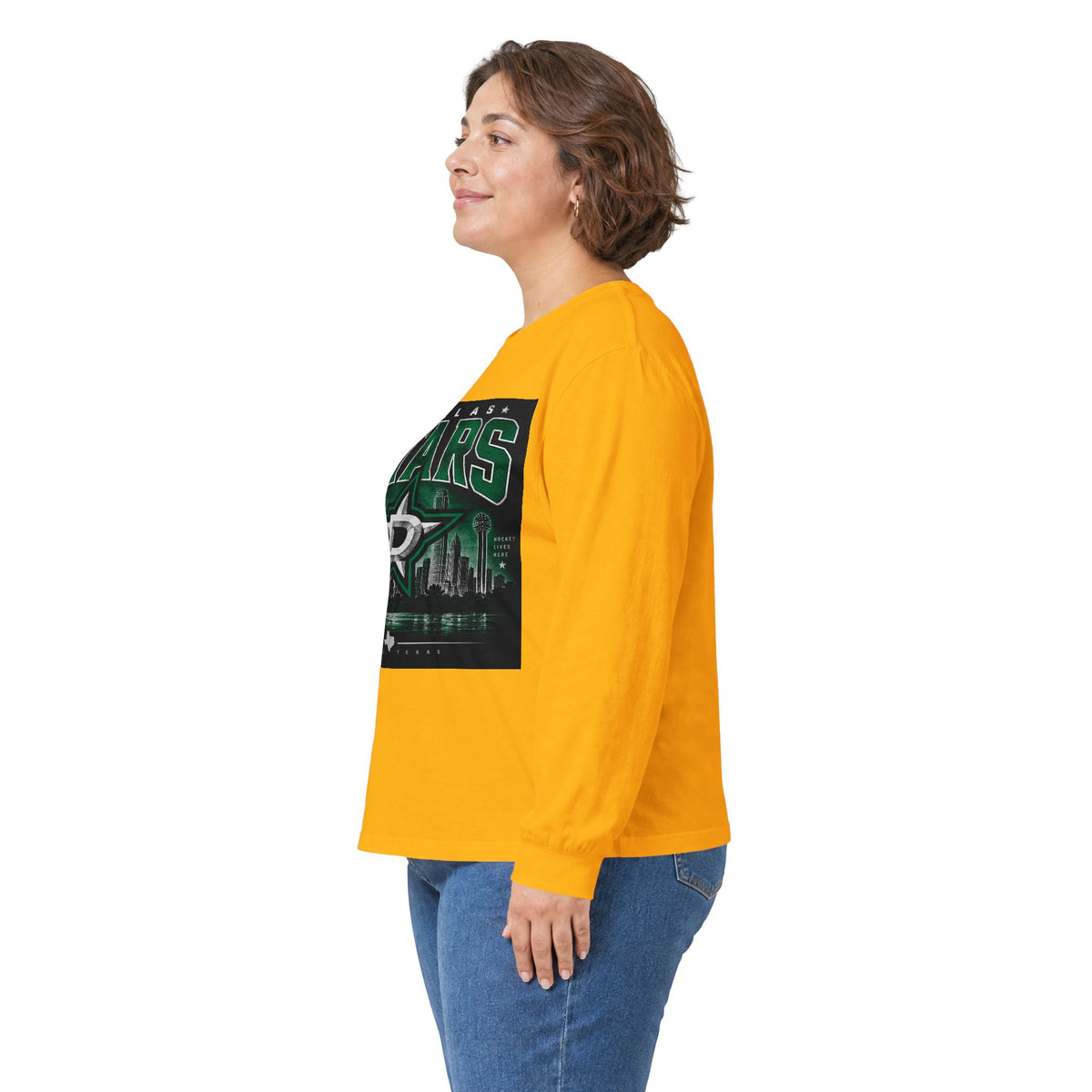 Dallas Stars Skyline Tee - Unisex Ultra Cotton Long Sleeve Tee