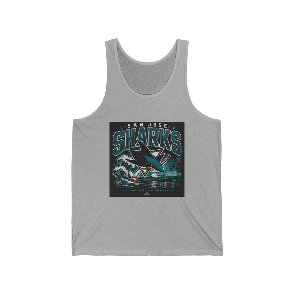 Sharks Wave Hockey Tee - Athletic Tank