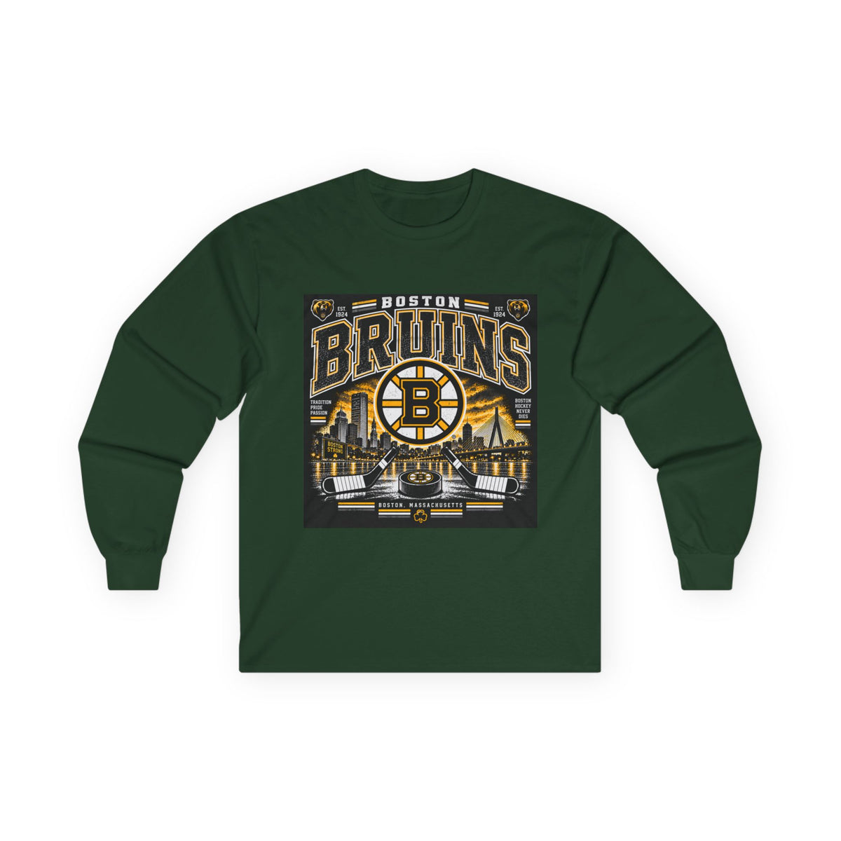 Boston Bruins Heritage - Unisex Ultra Cotton Long Sleeve Tee