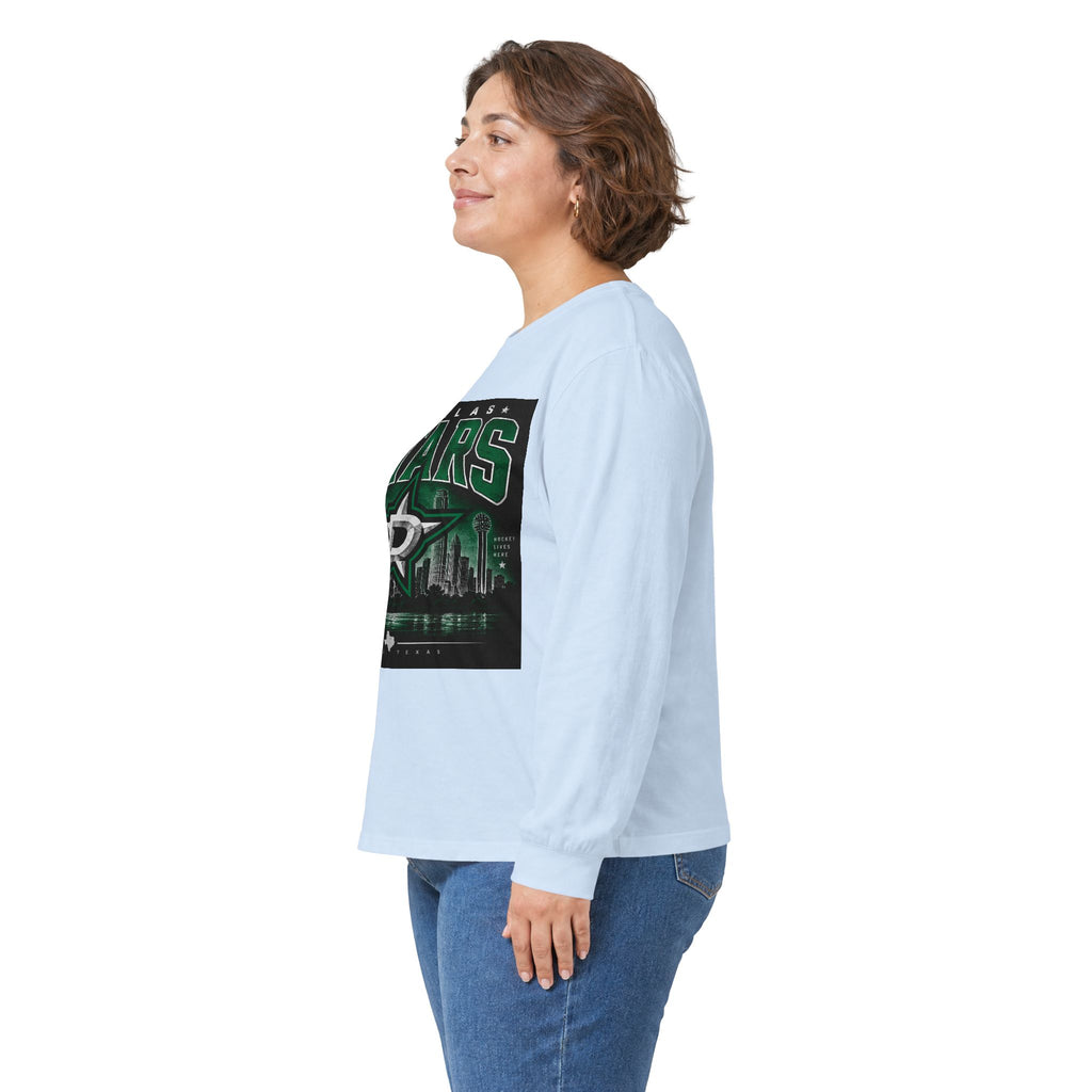 Dallas Stars Skyline Tee - Unisex Ultra Cotton Long Sleeve Tee