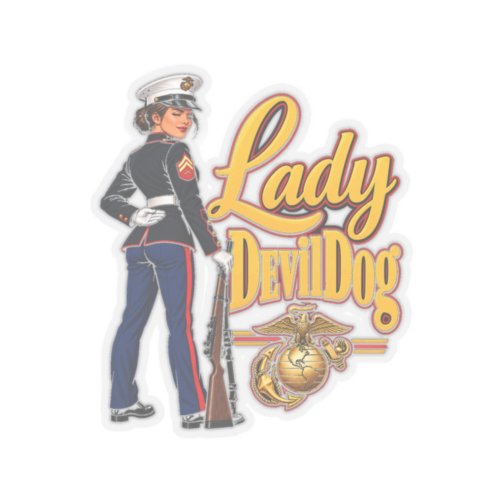 Lady Devil Dog - Kiss-Cut Sticker