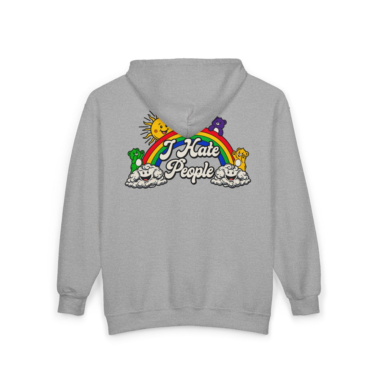 Hate People - Full-Zip Hooded Sweatshirt