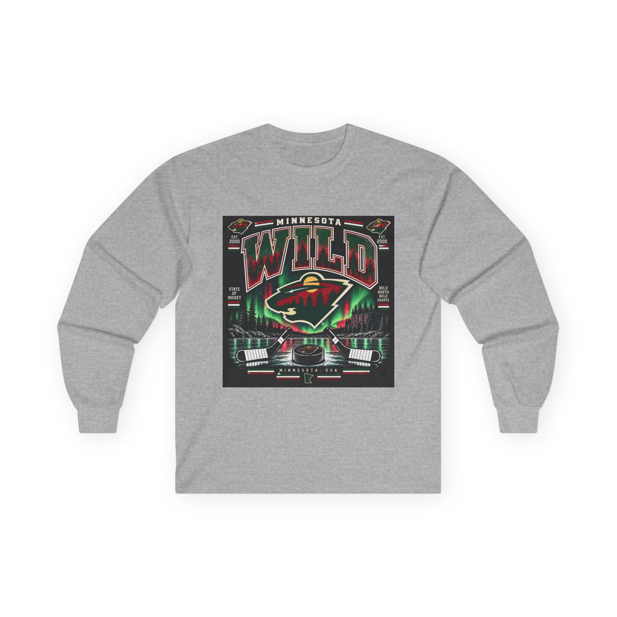 Wild North Hockey Tee - Unisex Ultra Cotton Long Sleeve Tee