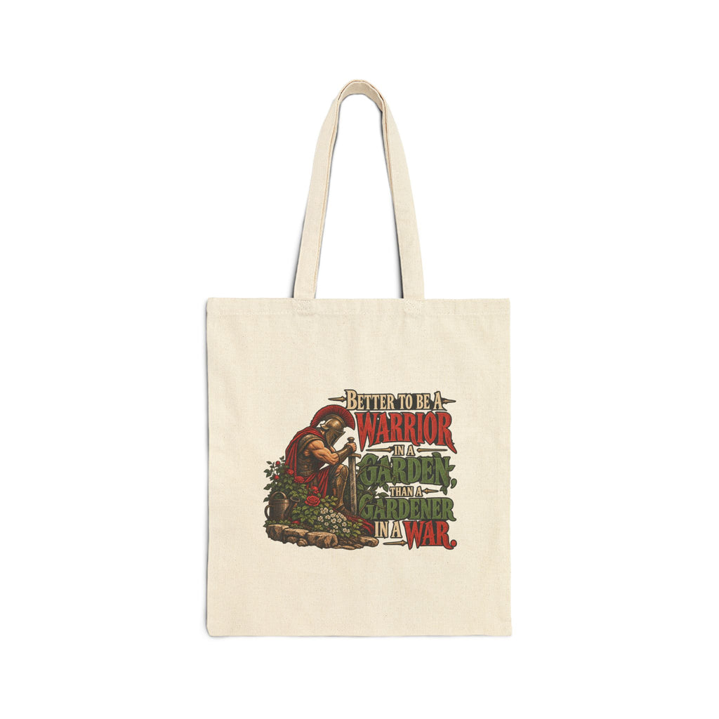 Warrior In A Garden - Canvas Tote